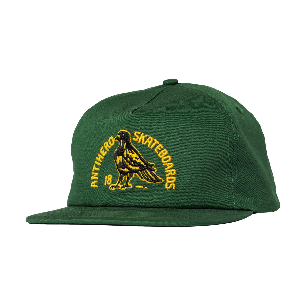 Anti Hero Clubhouse Snapback Hat Green/Gold - Venue Skateboards