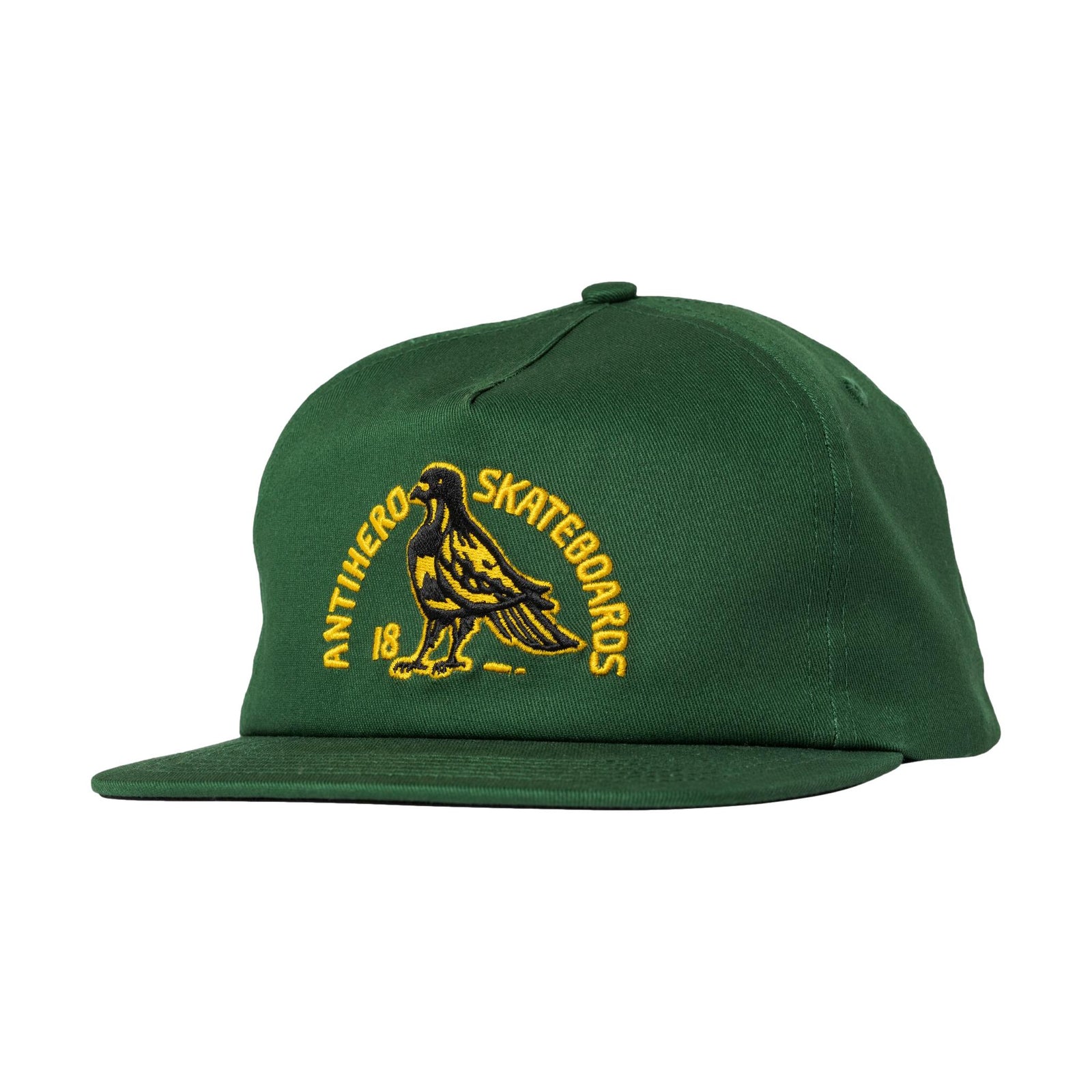 Anti Hero Clubhouse Snapback Hat Green/Gold - Venue Skateboards