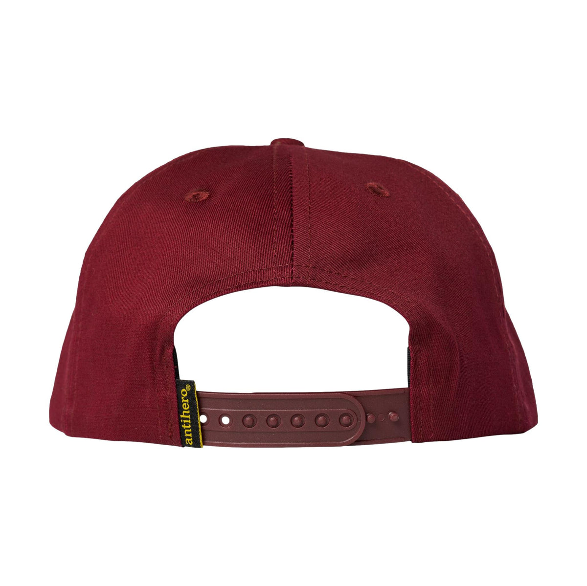 Anti Hero Basic Eagle Snapback Hat Wine/Gold - Venue Skateboards