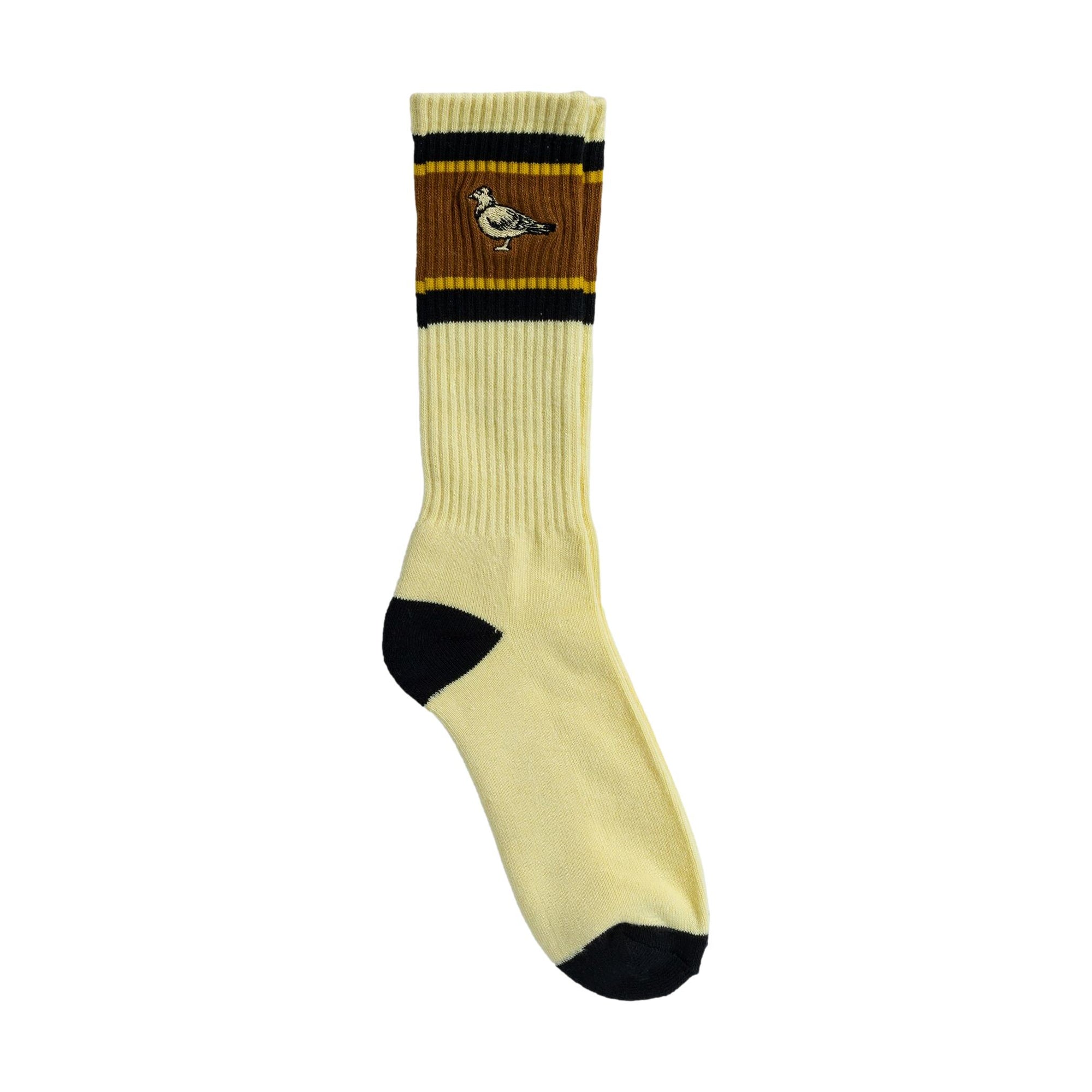 Anti Hero Lil Pigeon Embroidered Socks Cream - Venue Skateboards