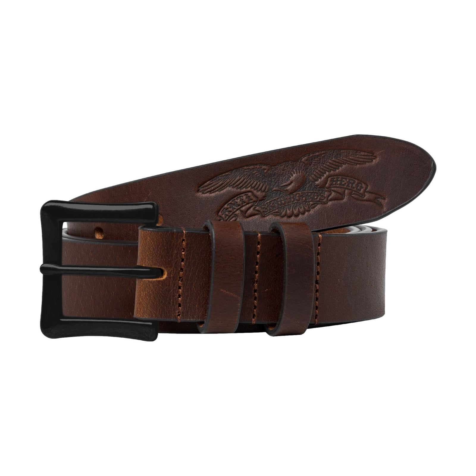 Anti Hero Basic Eagle Leather Belt Brown/Black - Venue Skateboards