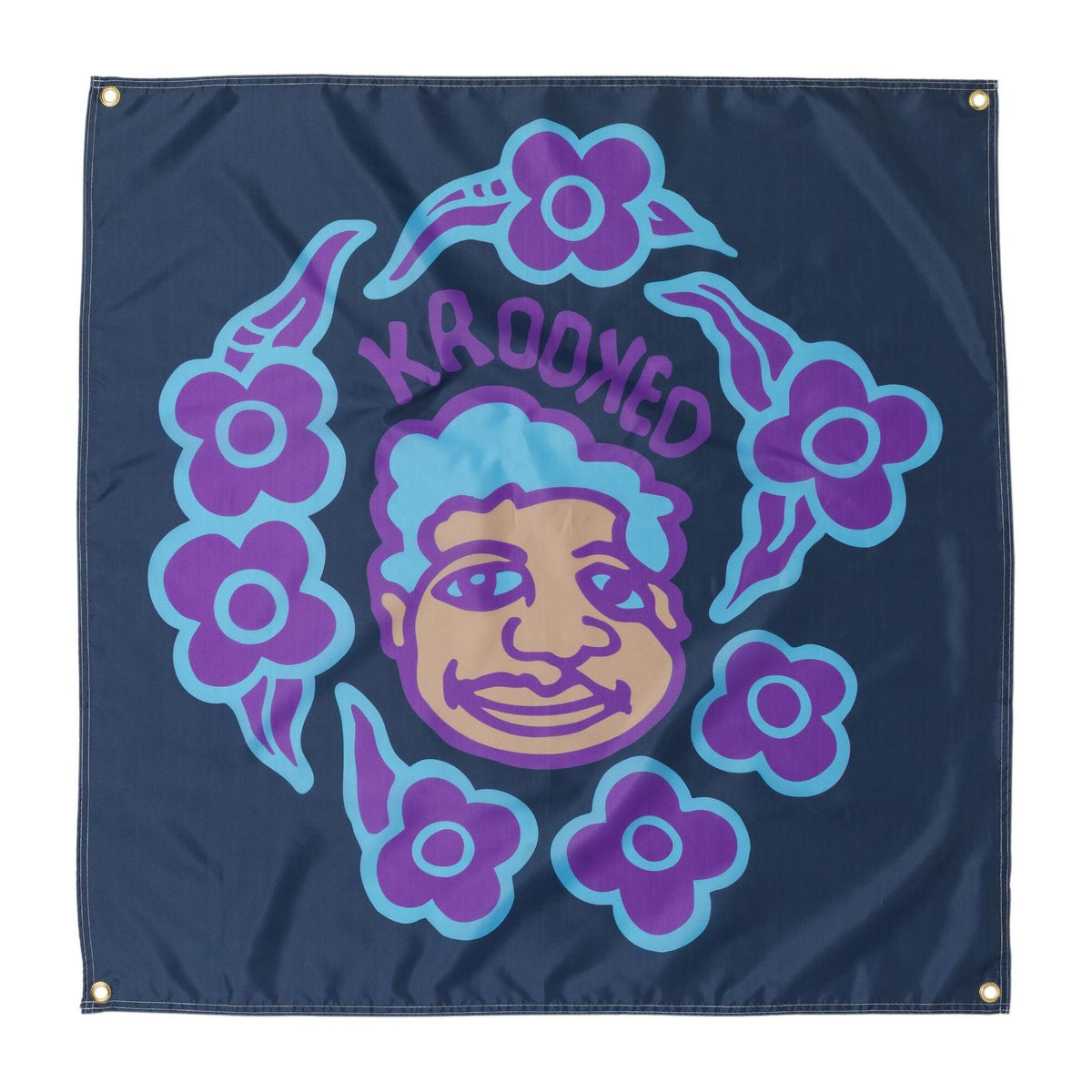 Krooked Sweatpants Redux Banner Navy - Venue Skateboards