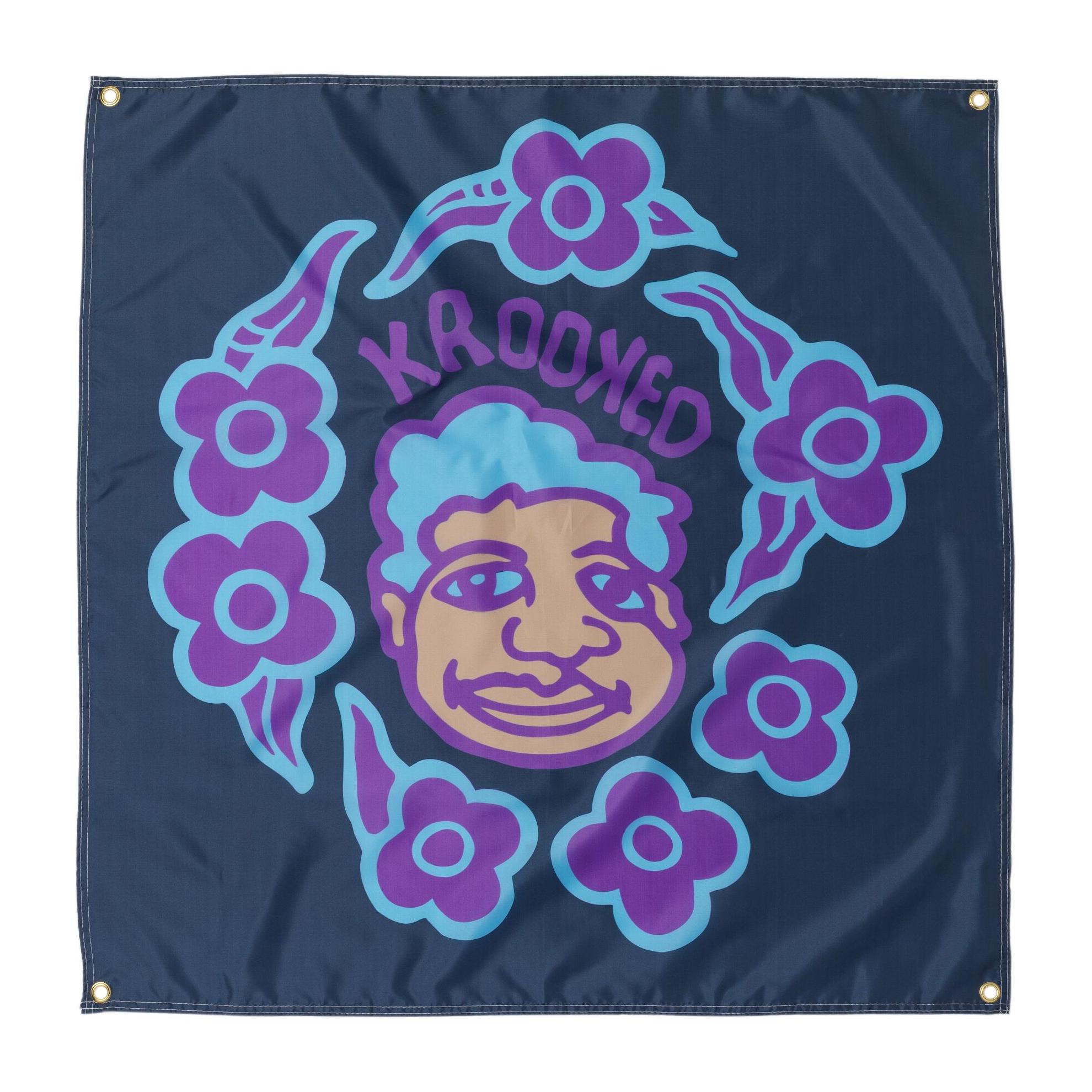 Krooked Sweatpants Redux Banner Navy - Venue Skateboards