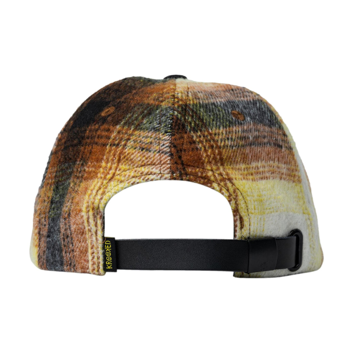Krooked Double OK Script Strapback Flannel/Black