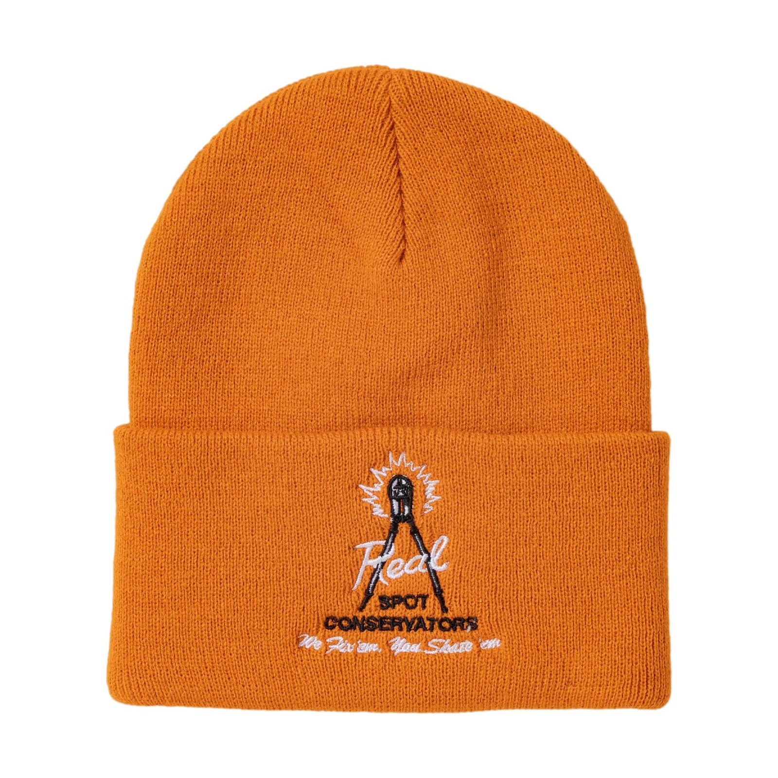 Real Spot Conservators Cuff Beanie Orange - Venue Skateboards