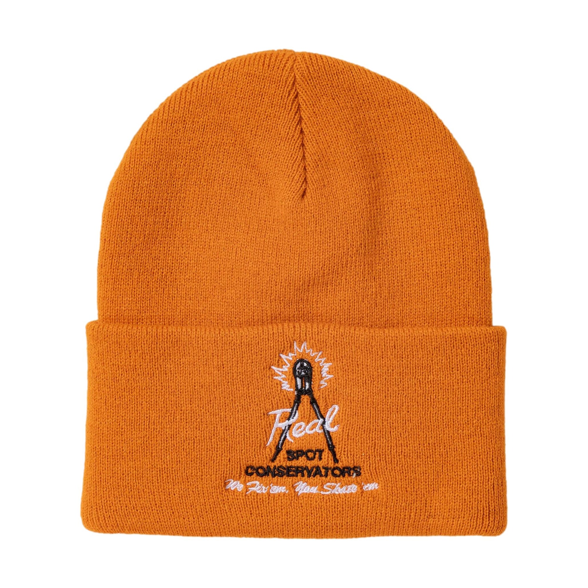 Real Spot Conservators Cuff Beanie Orange - Venue Skateboards