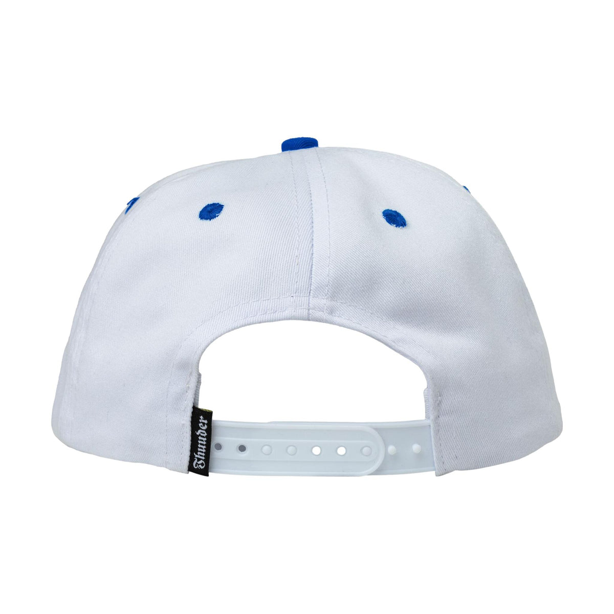 Thunder Adj. Boxed Bolt Snapback Hat White/Blue