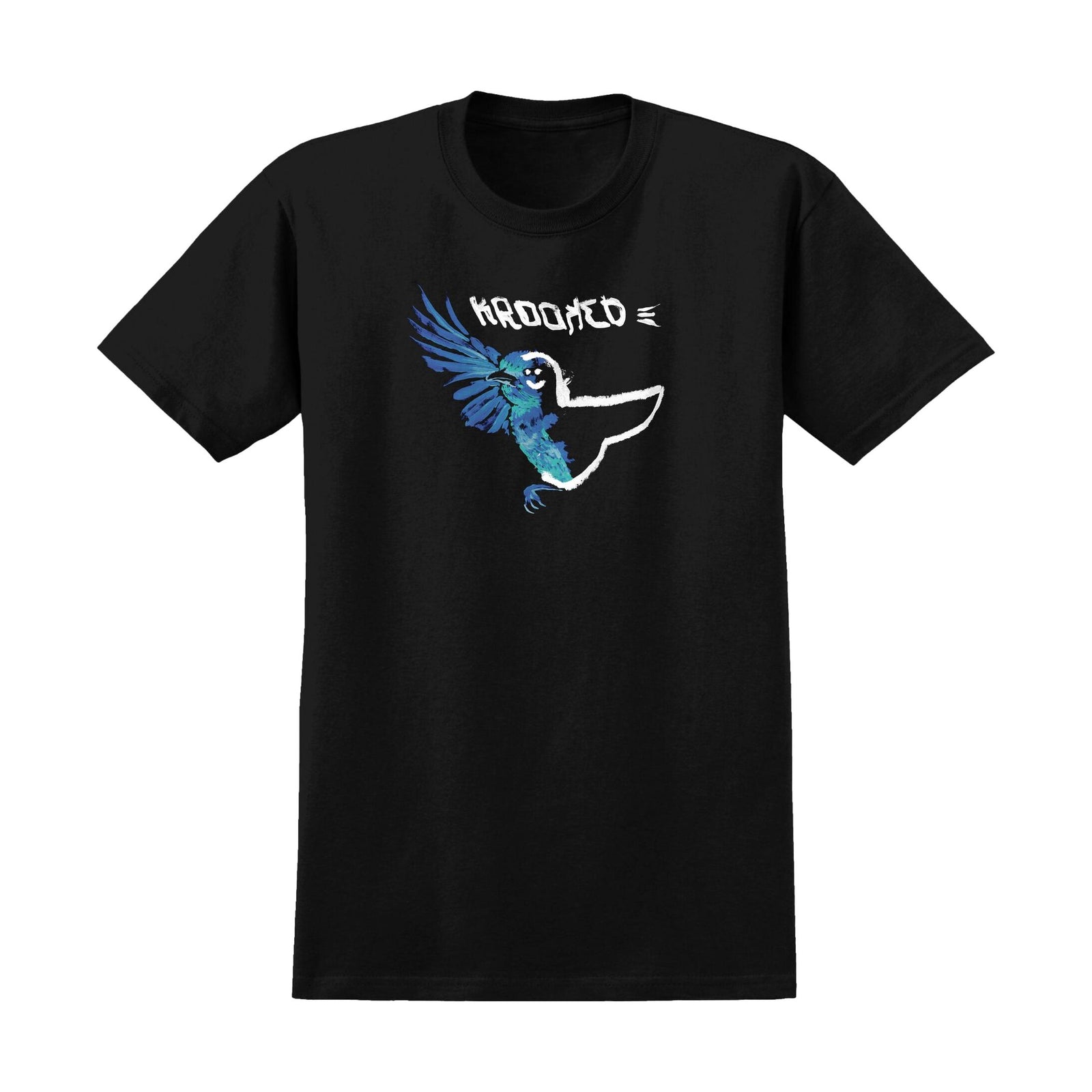 Krooked Blue Bird T-Shirt Black - Venue Skateboards