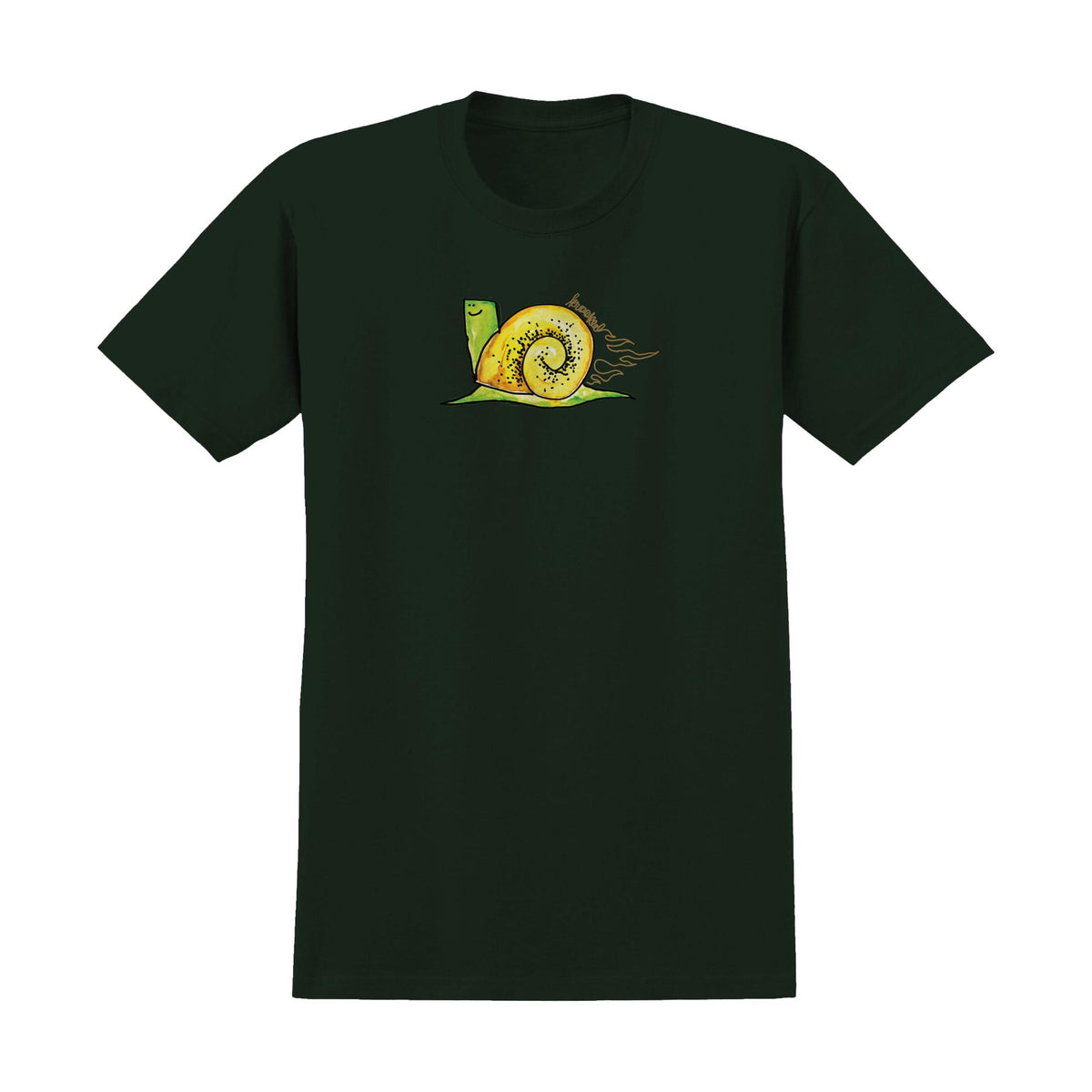 Krooked Flame Snail T-Shirt Forest - Venue Skateboards