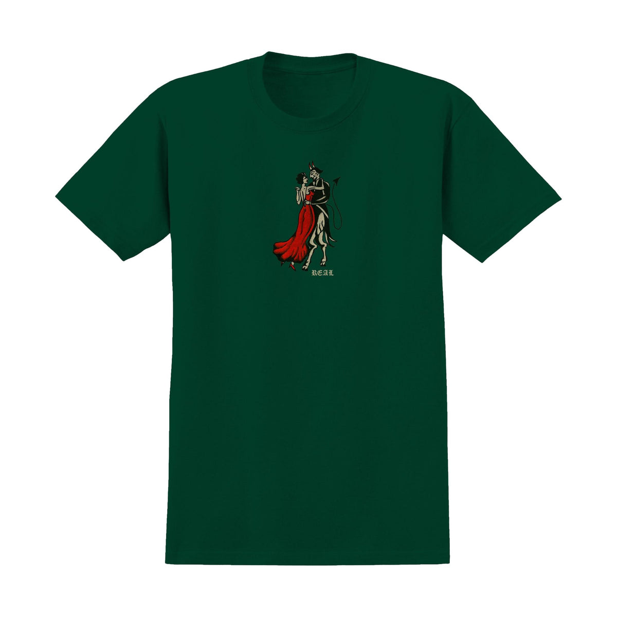 Real Dance w/the Devil T-Shirt Forest - Venue Skateboards