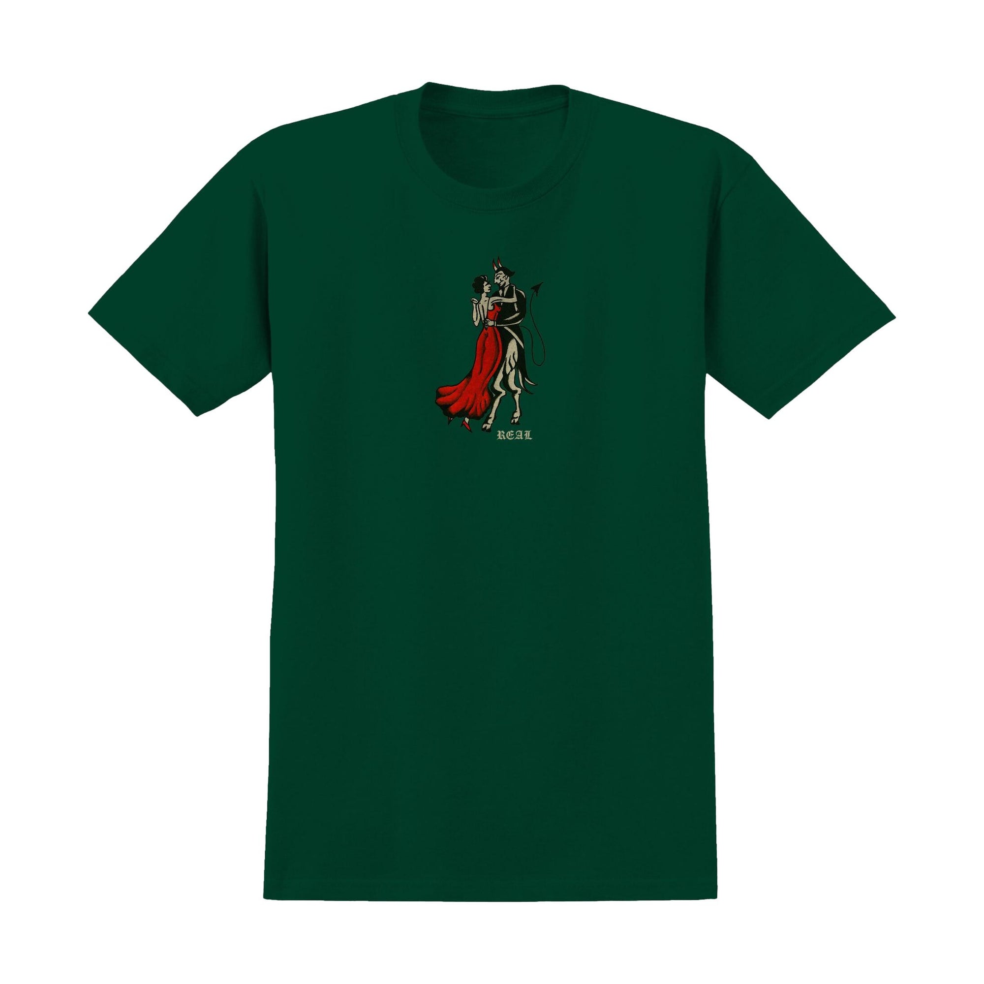 Real Dance w/the Devil T-Shirt Forest - Venue Skateboards