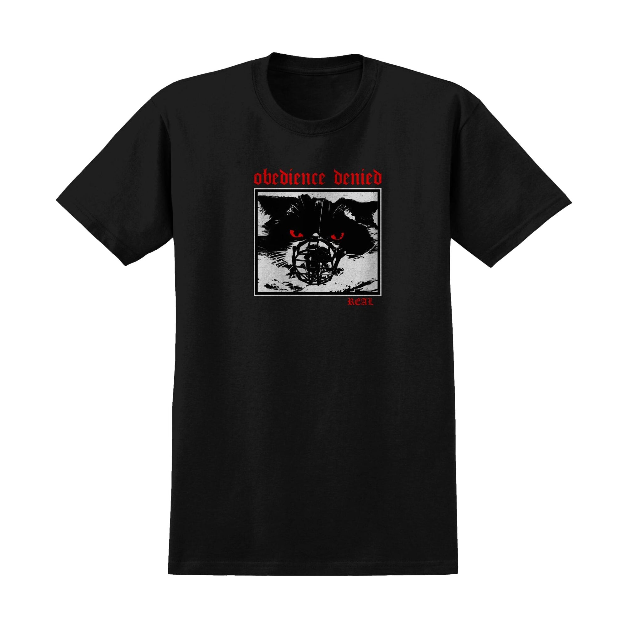 Real Vicious Black T-Shirt - Venue Skateboards