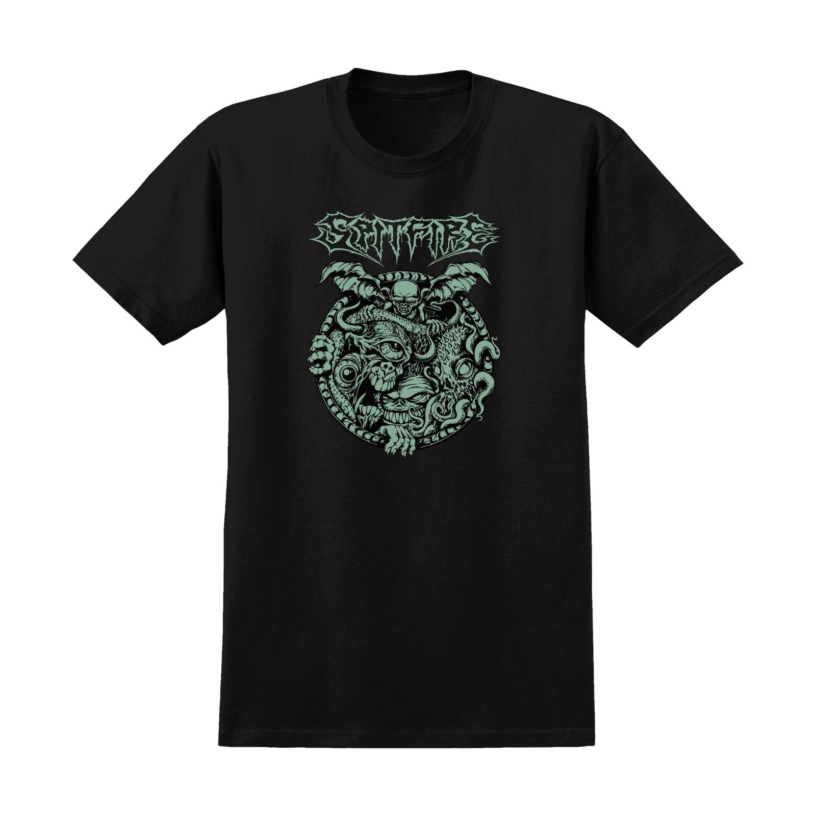Spitfire Demon Gate T-Shirt Black/Glow - Venue Skateboards