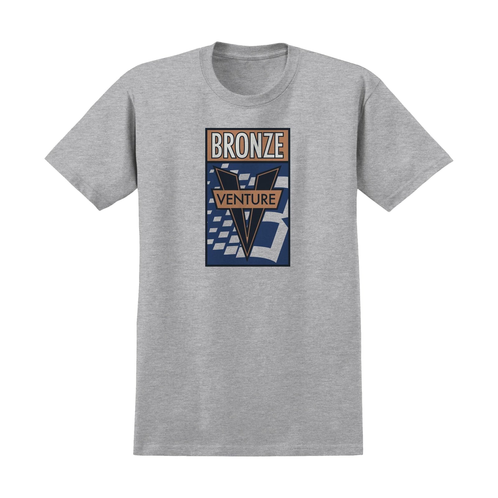 Venture X Bronze 56K T-Shirt Grey - Venue Skateboards