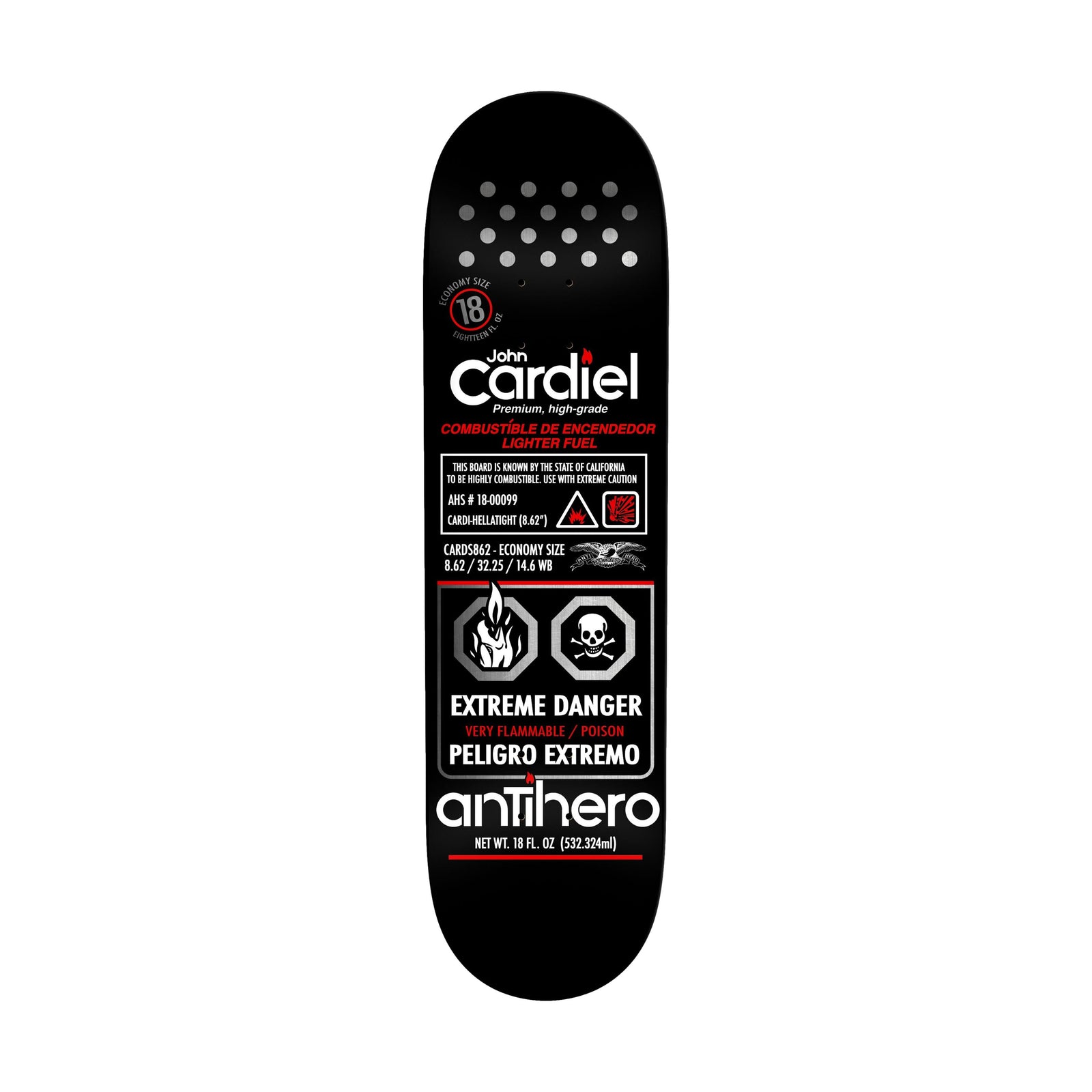Anti Hero Cardiel Fueled Up 8.62" Deck - Venue Skateboards