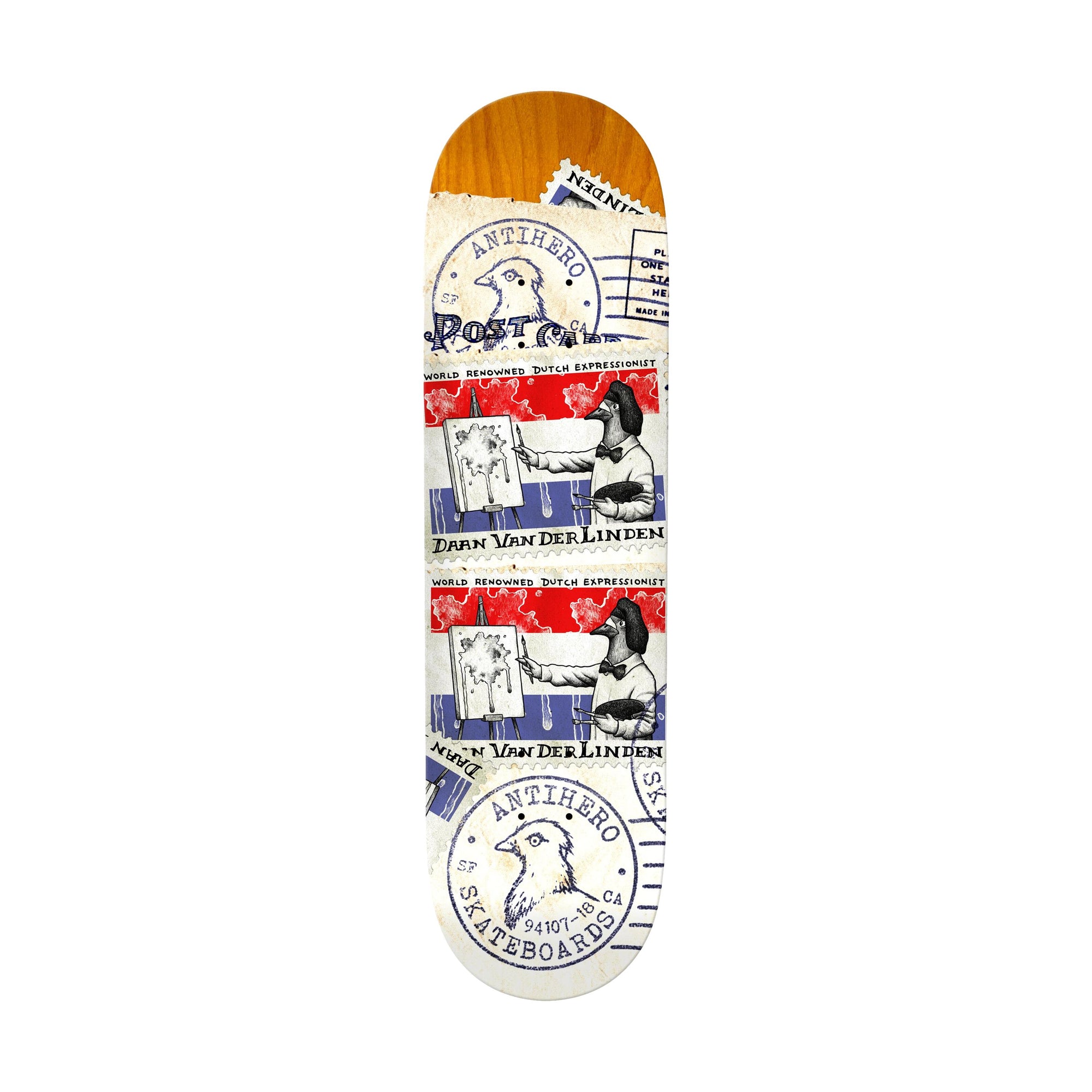 Anti Hero Daan Postal 8.5" Deck - Venue Skateboards
