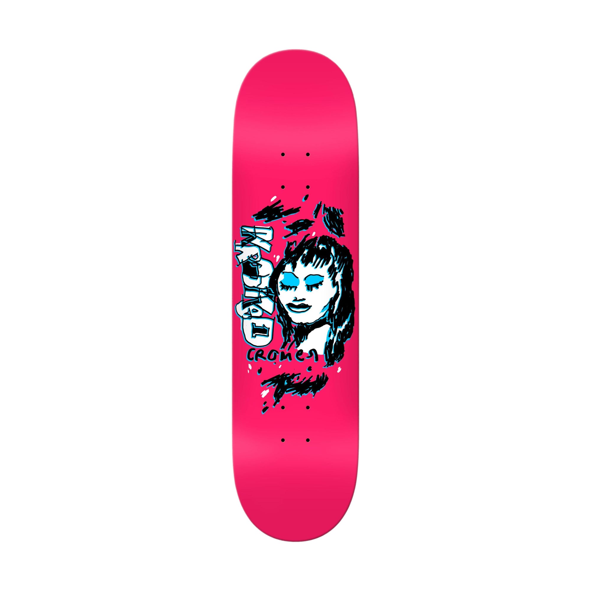 Krooked Cromer Pink & Blue 8.06" Deck - Venue Skateboards