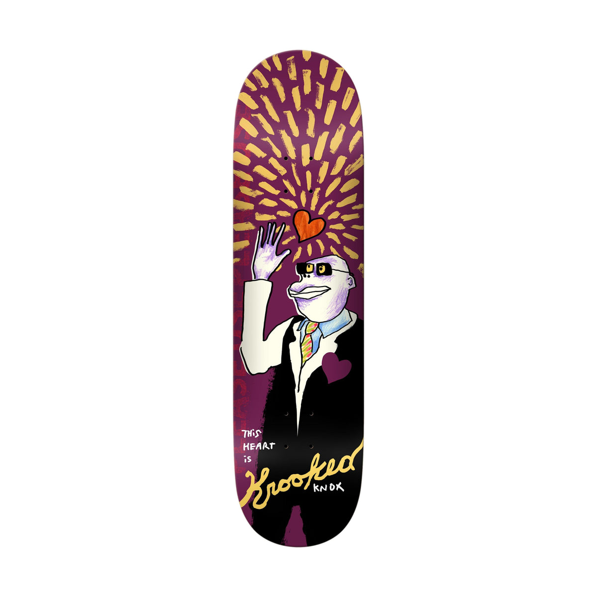 Krooked Knox This Heart 8.5" Deck - Venue Skateboards