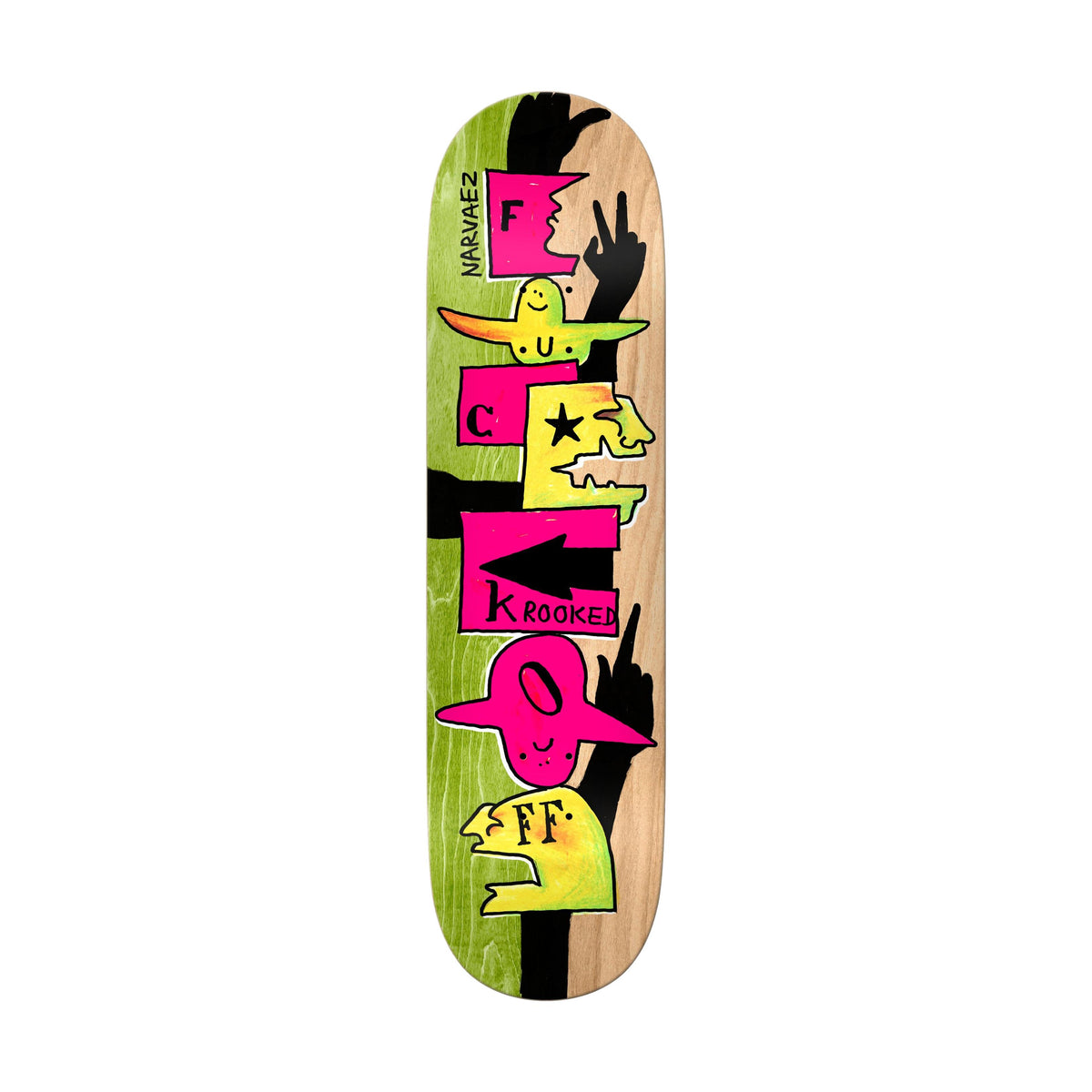 Krooked Narvaez F-Off 8.38" Deck - Venue Skateboards