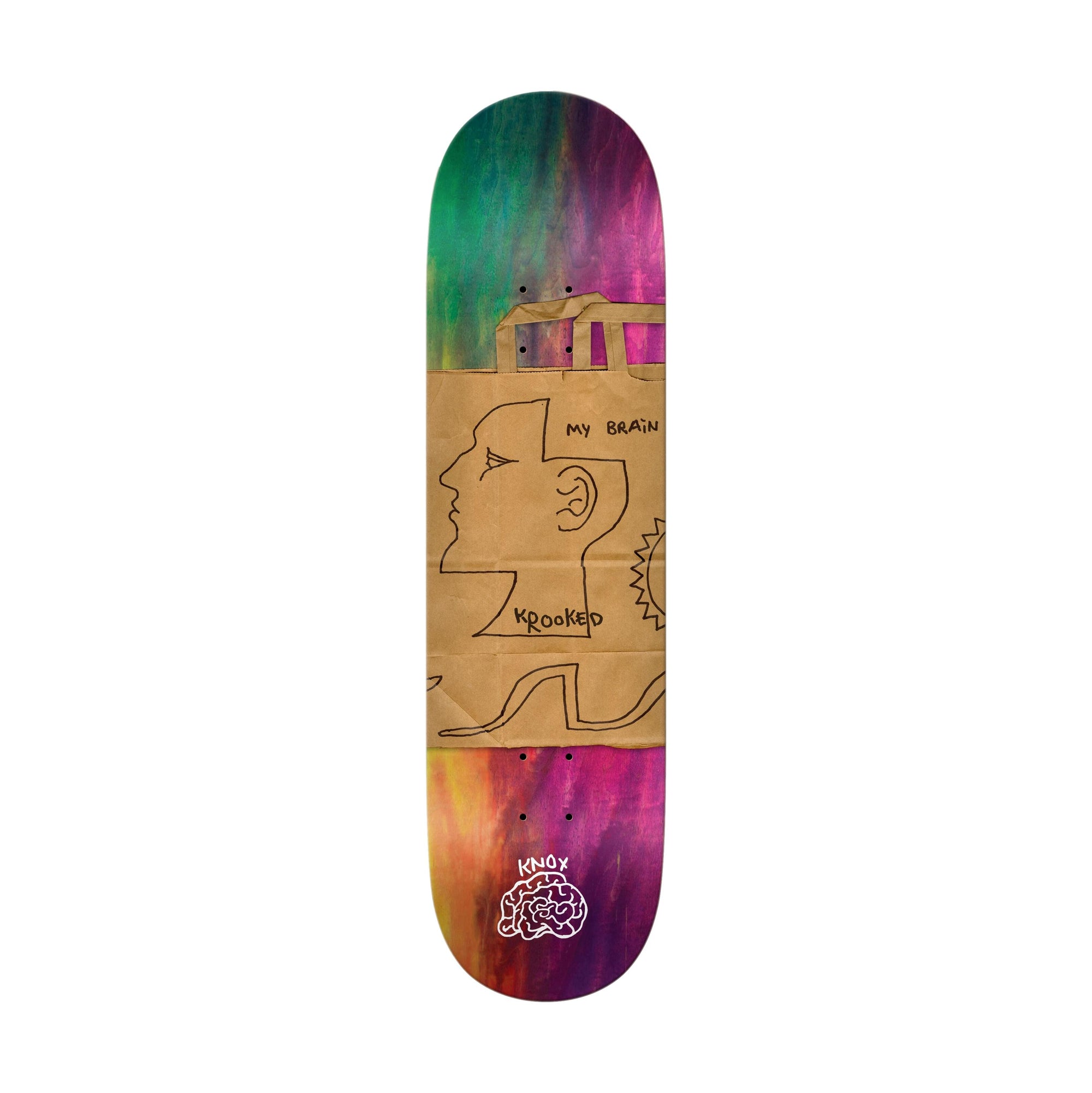 Krooked Knox Tom's Brain 8.5" Deck - Venue Skateboards