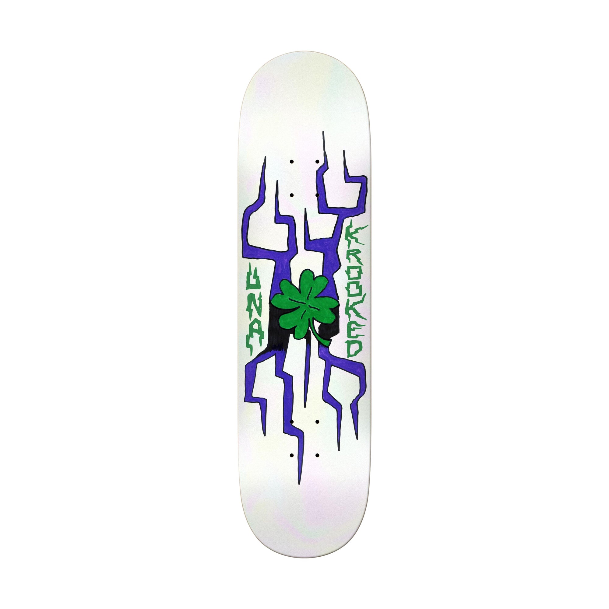 Krooked Una Lightning Clover 8.28" Deck - Venue Skateboards