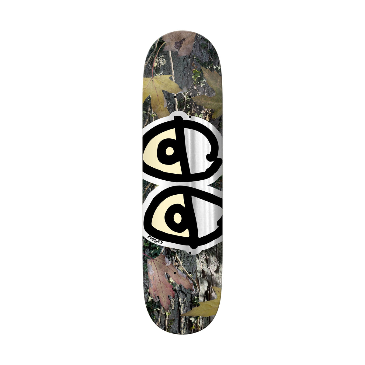 Krooked Team Eyes Camo Foil 8.5" Deck - Venue Skateboards