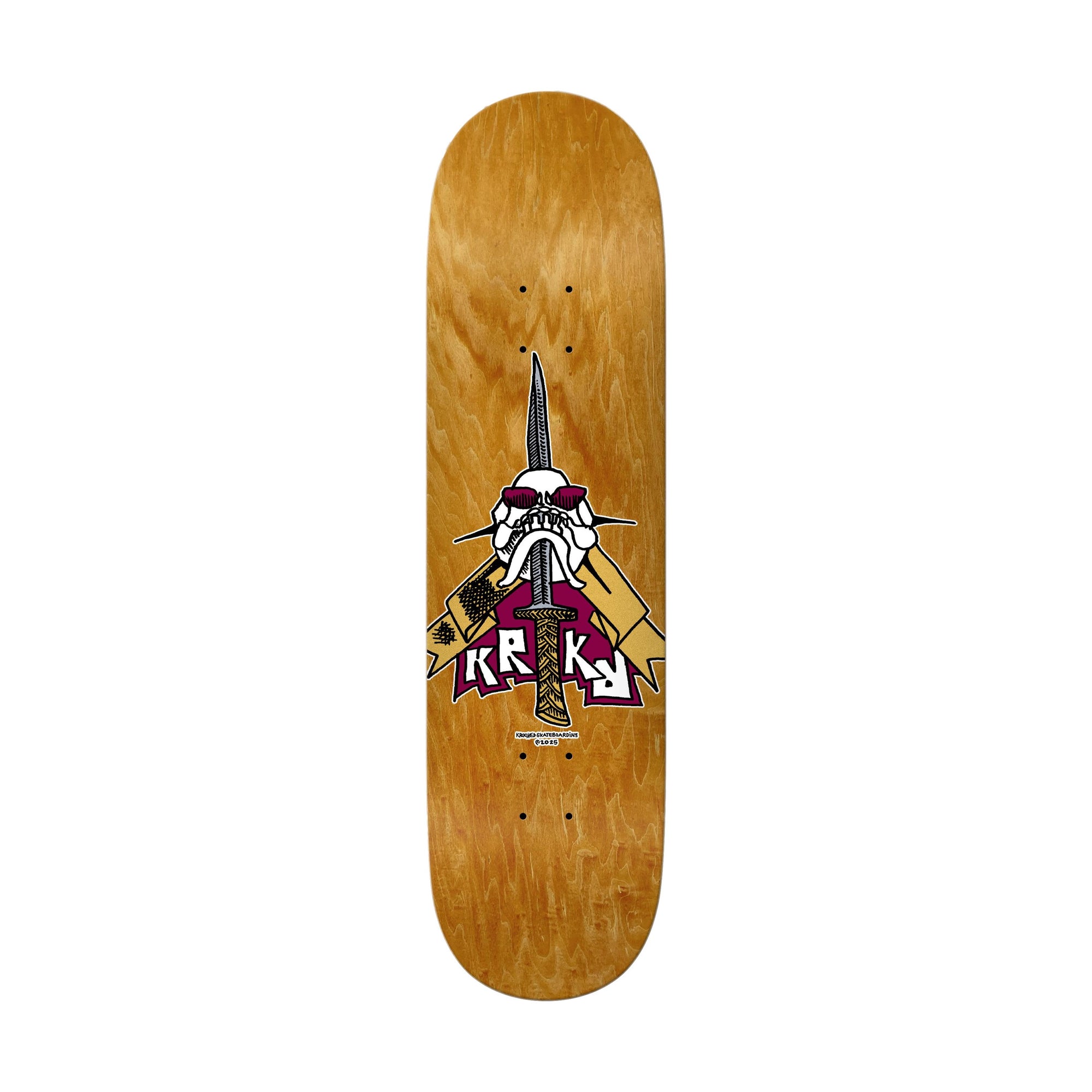 Krooked Skull/Sword 8.25" Deck - Venue Skateboards