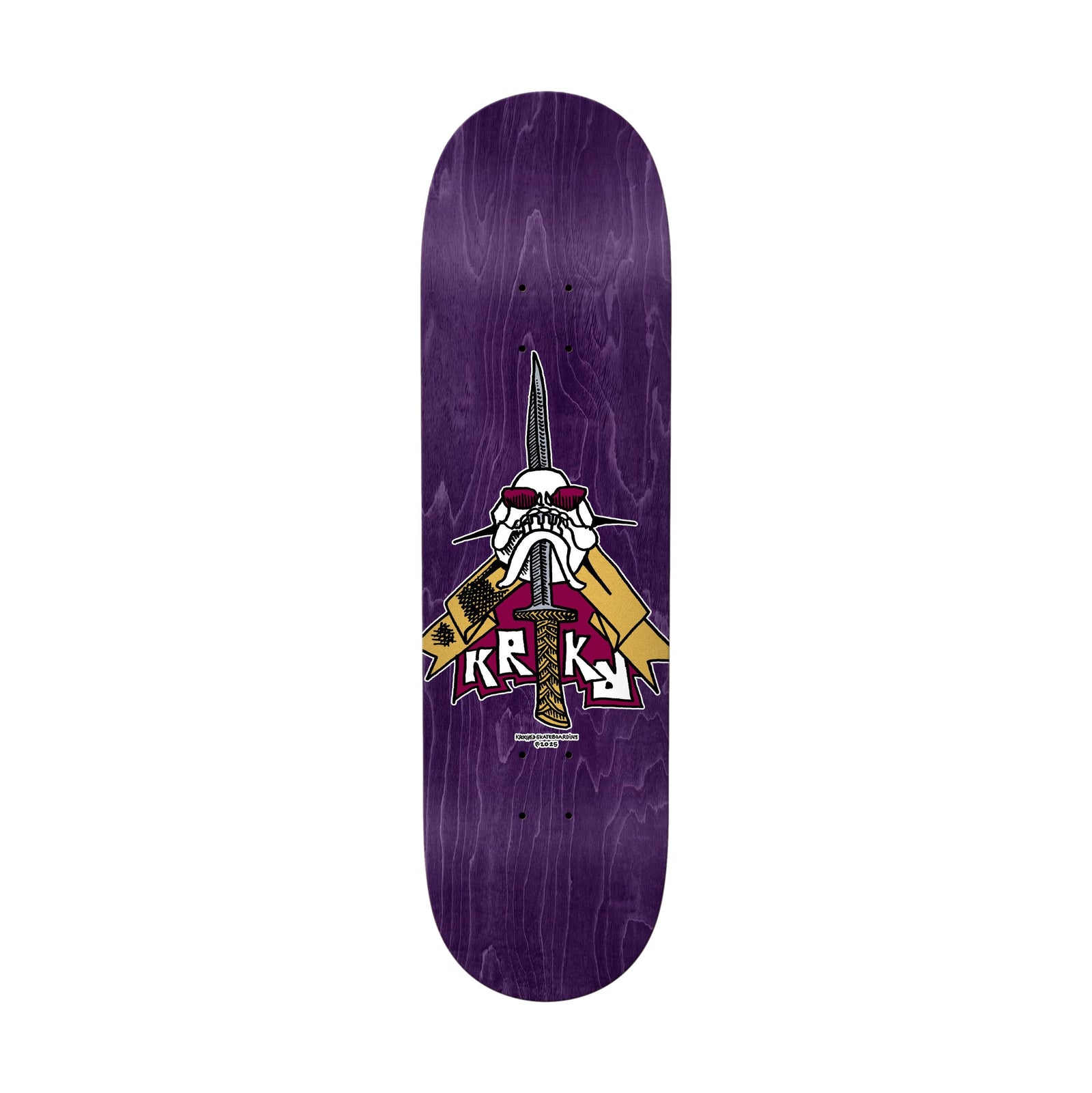 Krooked Skull/Sword 8.75" Deck - Venue Skateboards