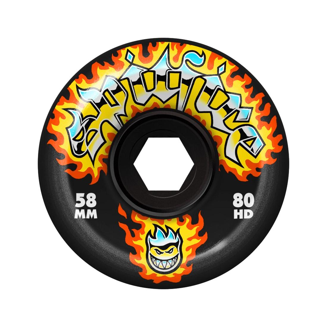 SF 80HD Chrome Venom Conical Full Black 58mm Wheels - Venue Skateboards