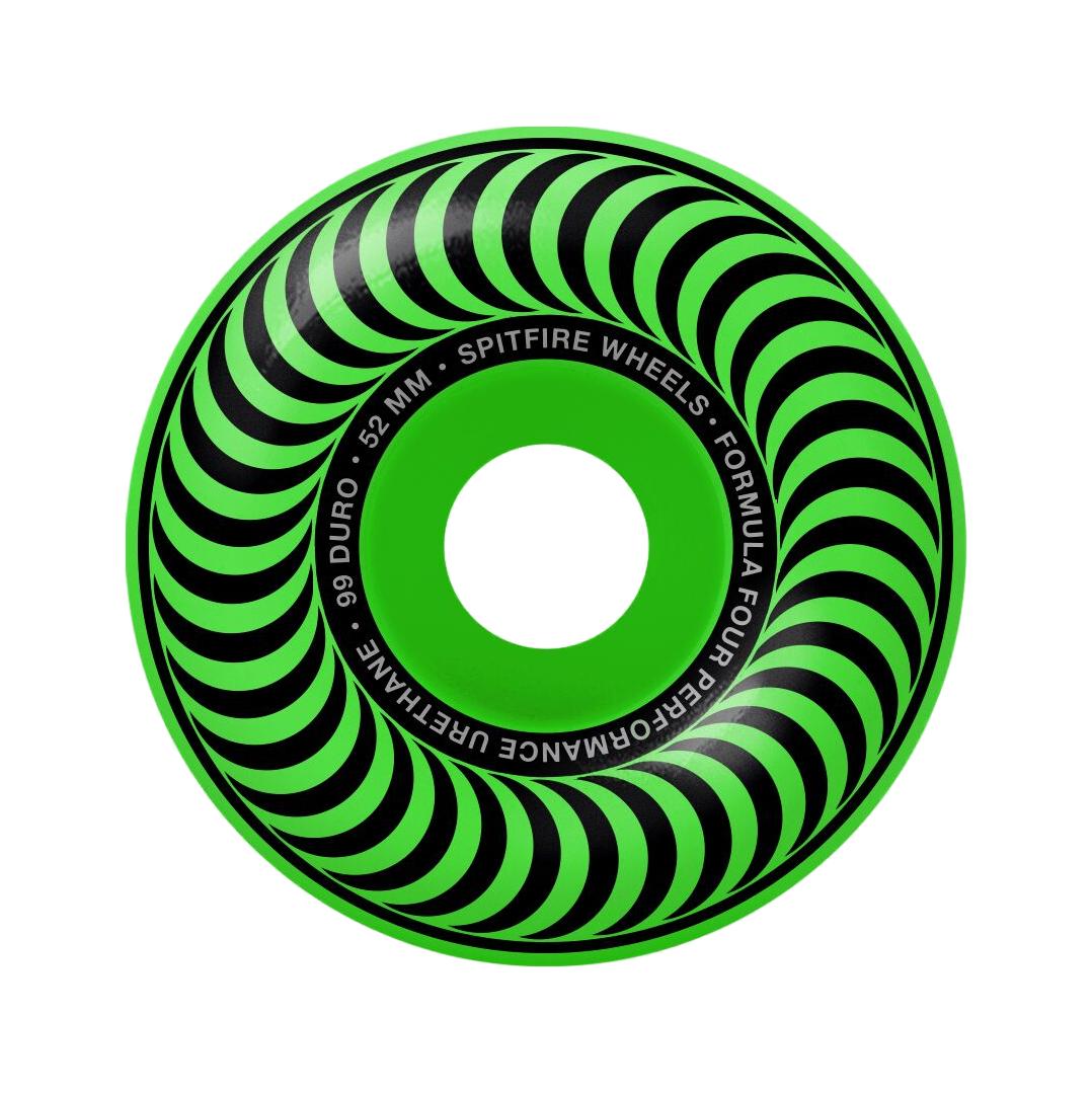 SF F499 Classic Neon Green 52mm Wheels - Venue Skateboards