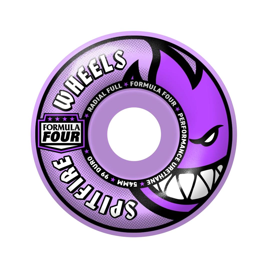 SF F4 99 Radial Full Purple 54mm Wheels - Venue Skateboards