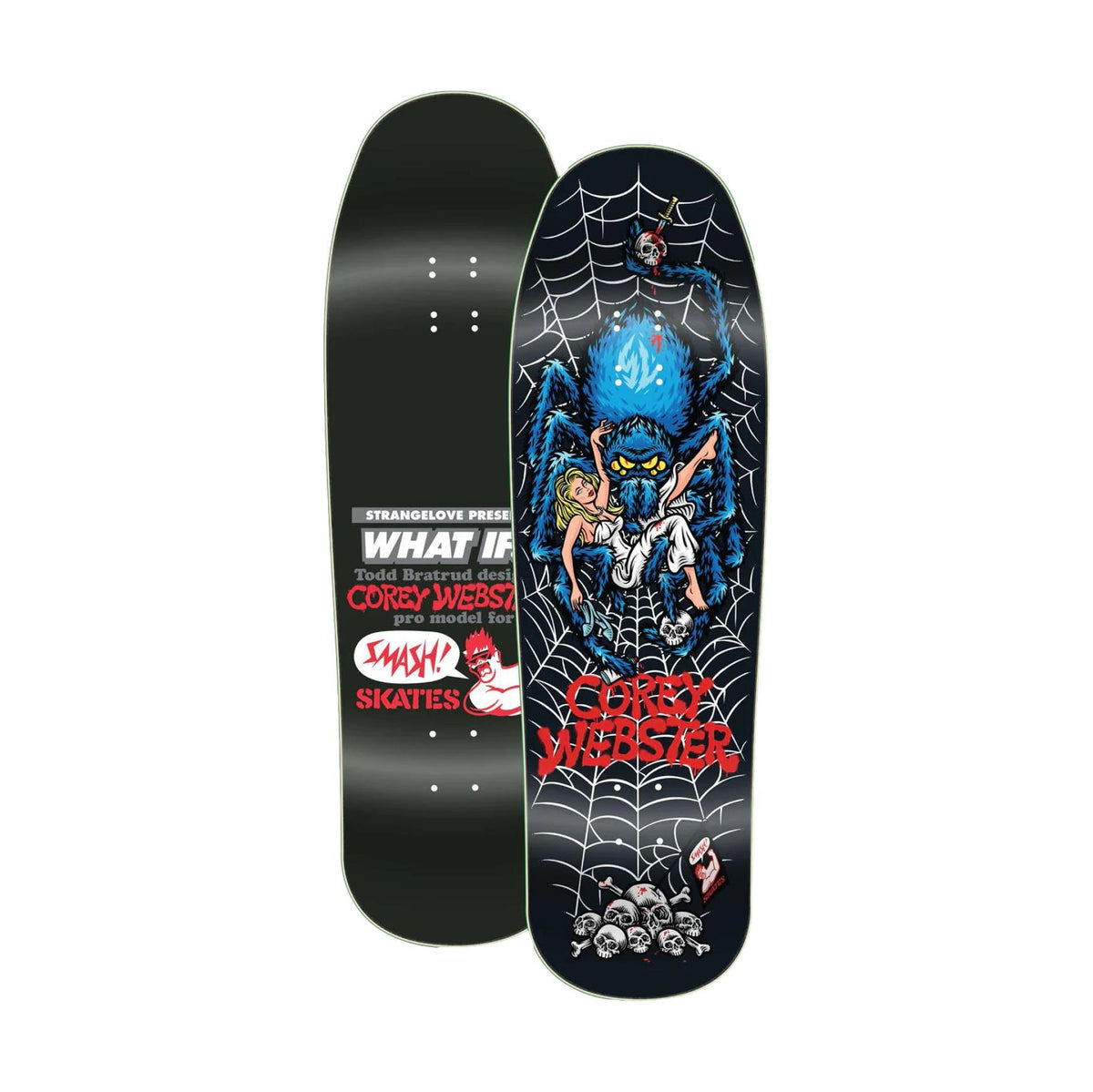 StrangeLove Corey Webster Black 10&quot; Deck - Venue Skateboards