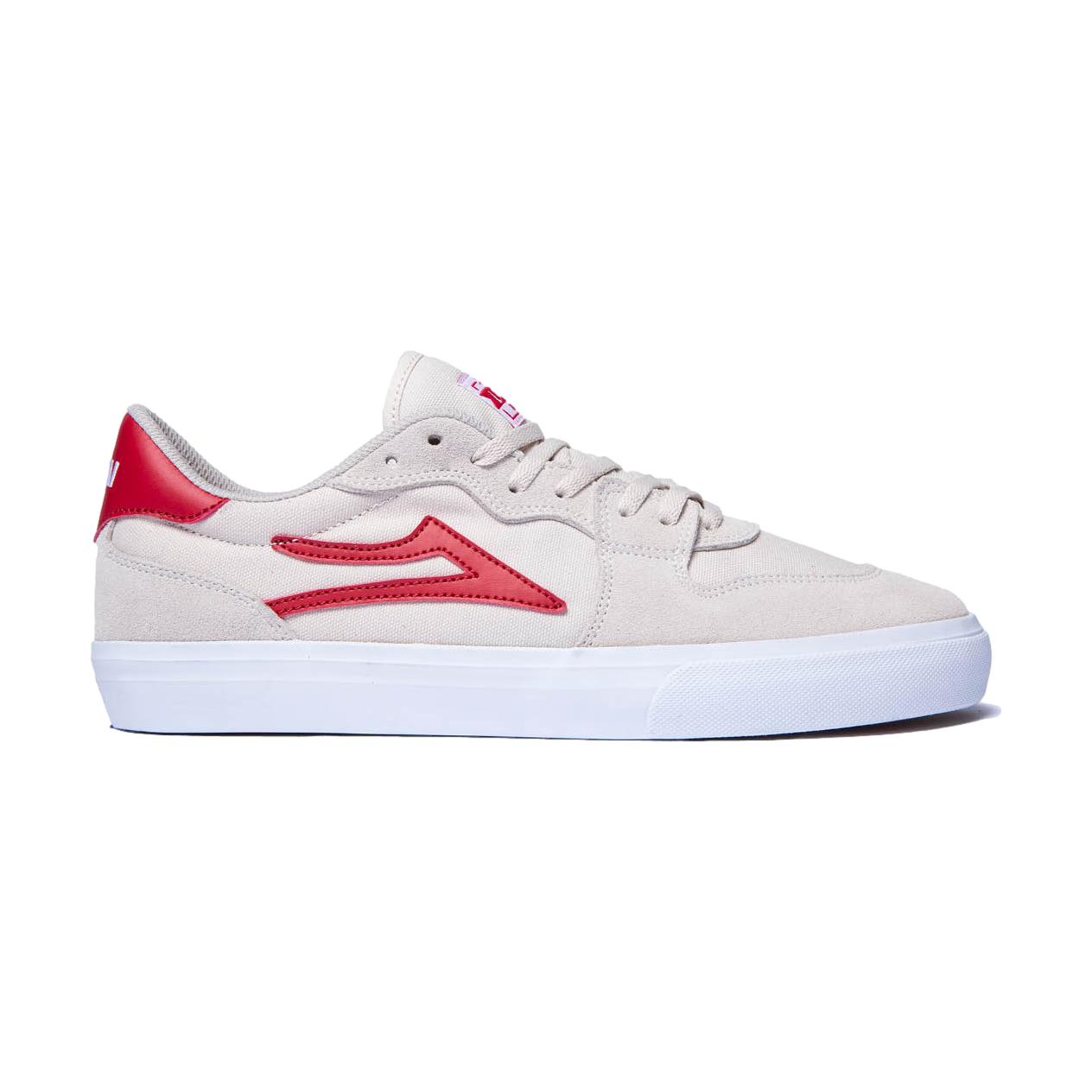 Lakai York White/Red Suede - Venue Skateboards