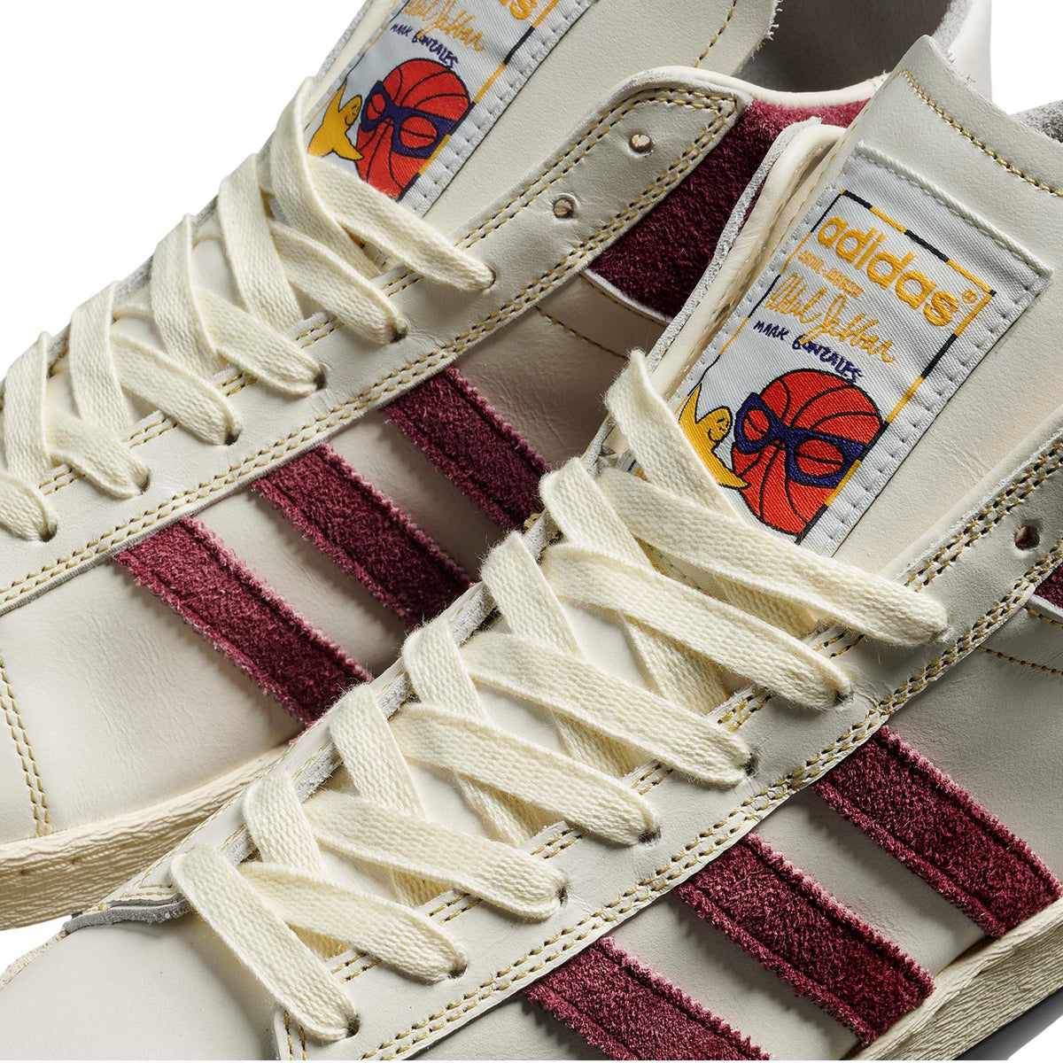 Adidas Jabbar Hi X Mark Gonzales Chalk White/Shadow Red/Alumina - Venue Skateboards