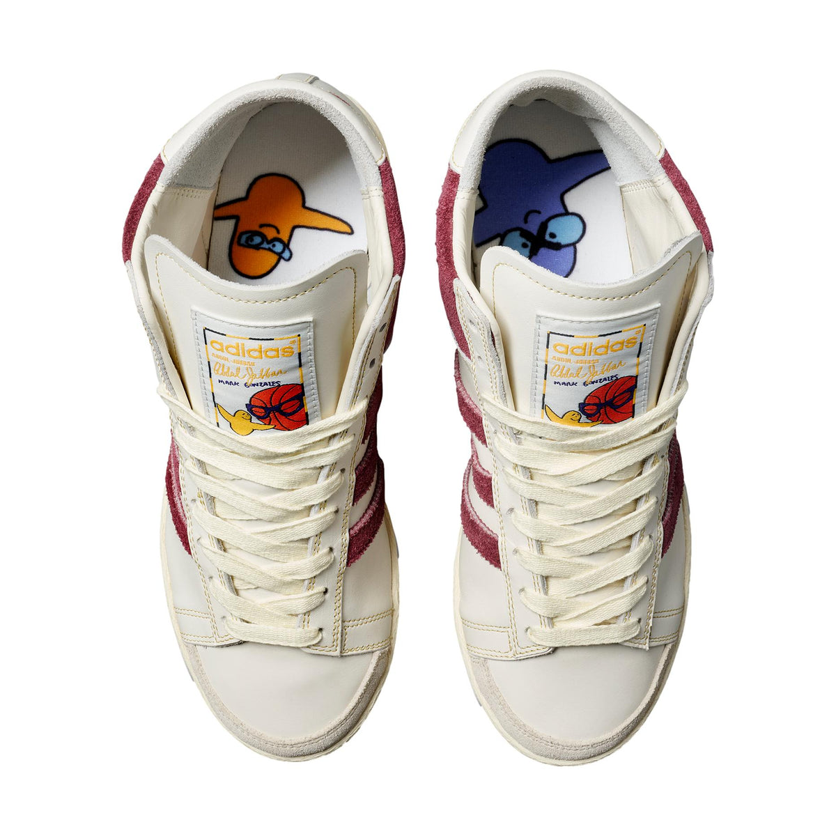 Adidas Jabbar Hi X Mark Gonzales Chalk White/Shadow Red/Alumina - Venue Skateboards