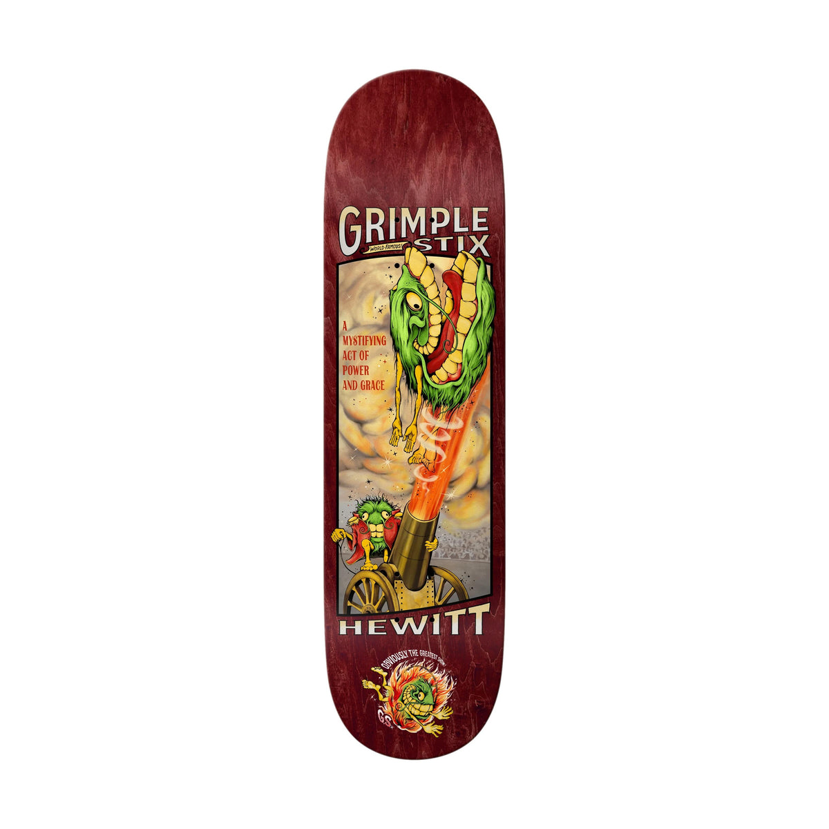 Anti Hero Hewitt Grimple Stix Obvious Greats 8.38&quot; Deck - Venue Skateboards