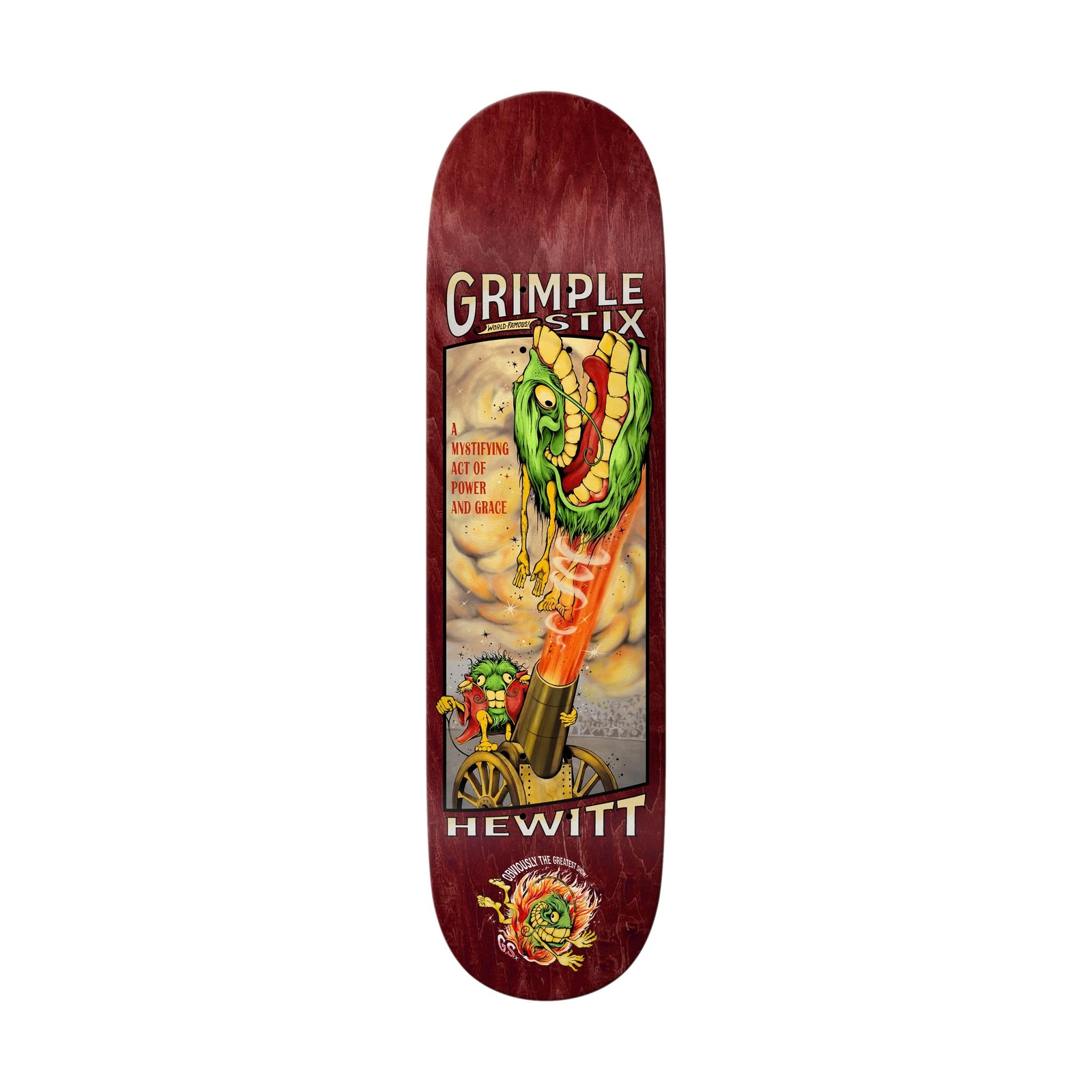 Anti Hero Hewitt Grimple Stix Obvious Greats 8.38" Deck - Venue Skateboards