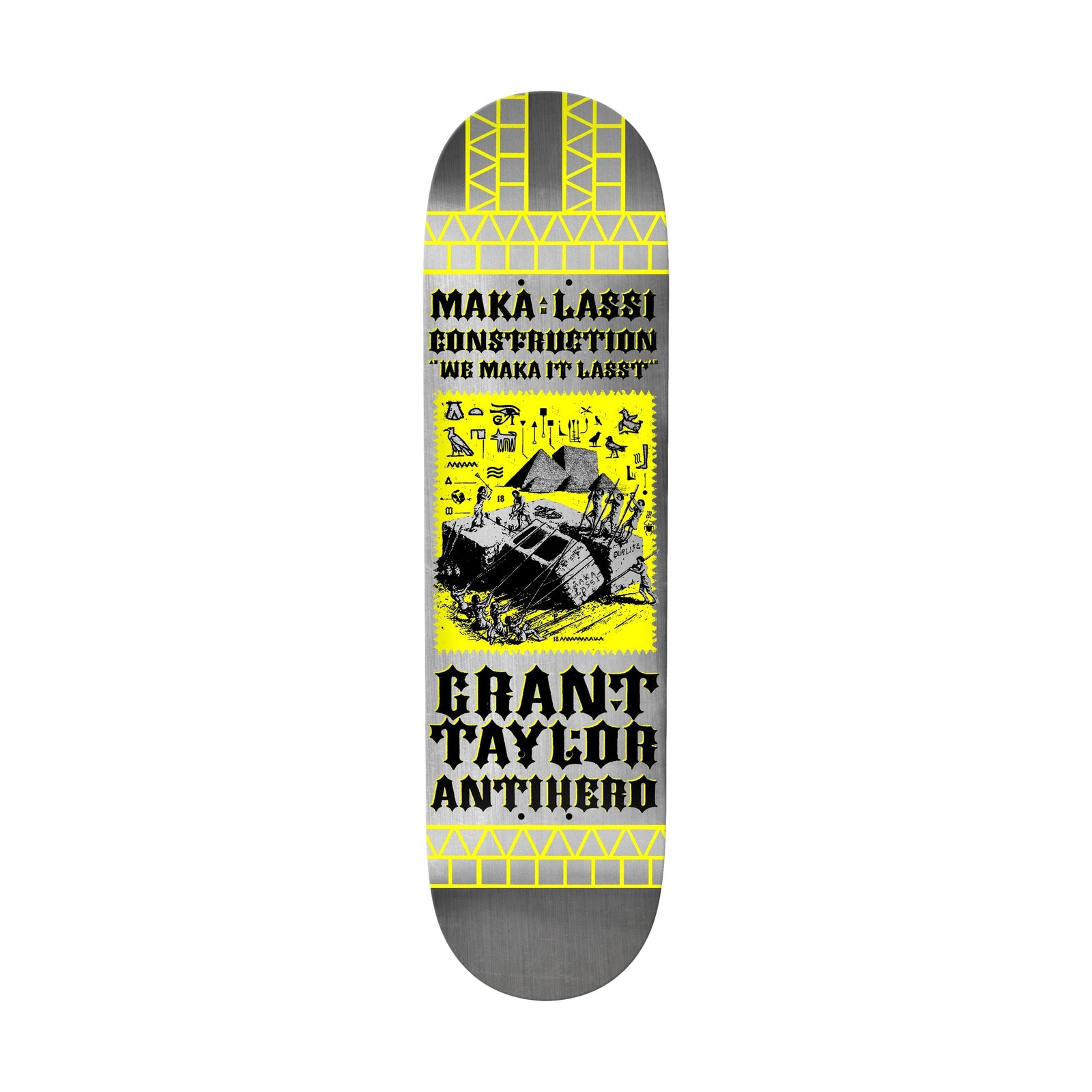 Anti Hero Grant Maka Lassi Construction Re-Color DBX  8.5" Deck - Venue Skateboards