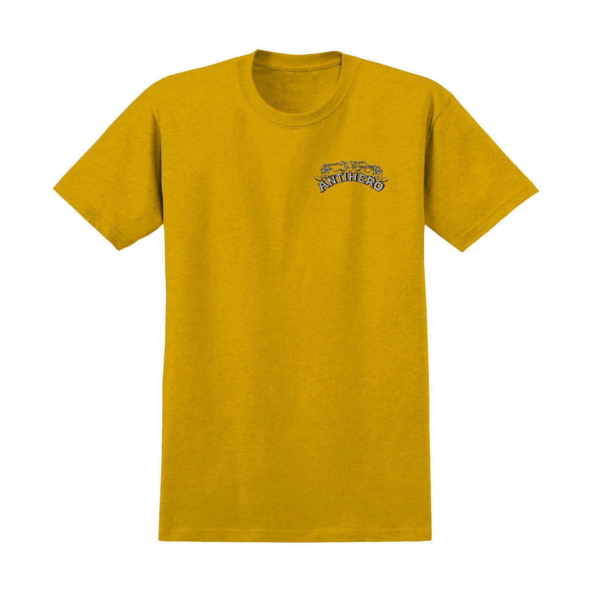 Anti Hero Customs T-Shirt Heather Mustard - Venue Skateboards