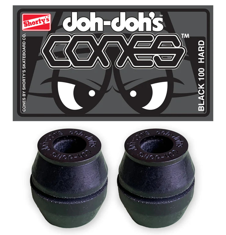 Shorty&#39;s Doh Doh&#39;s Cones Black 100 Hard Bushings