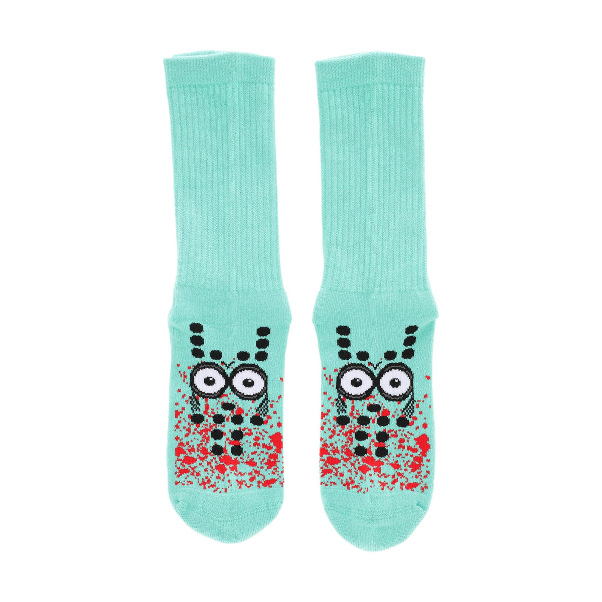 Heroin Curb Killer Socks Teal