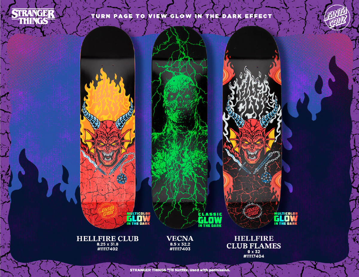Santa Cruz X Stranger Things Vecna 8.5" Deck - Venue Skateboards