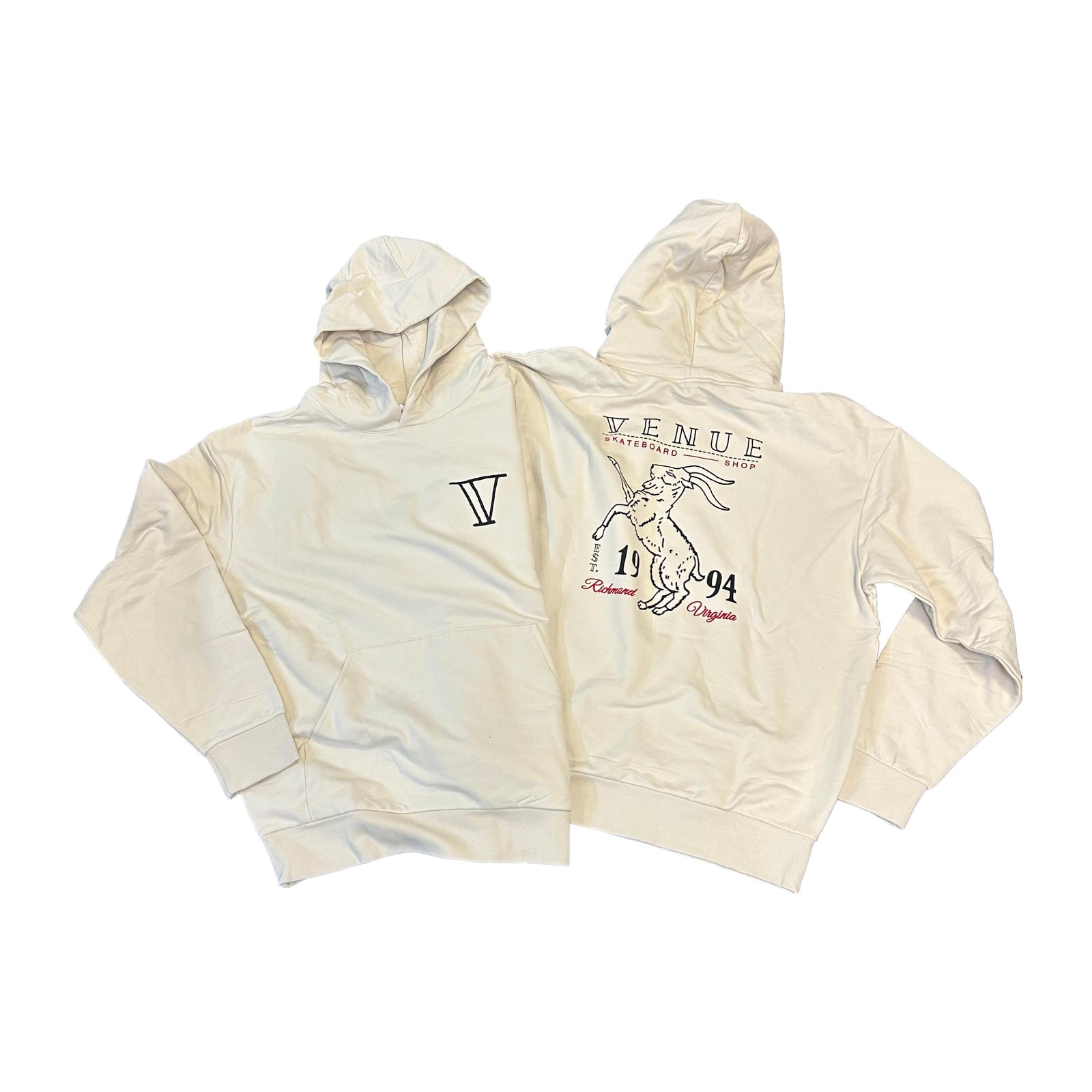 Venue Goat Heavyweight Hood Ivory - Venue Skateboards