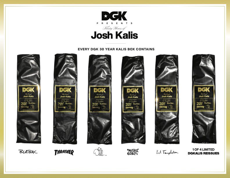 DGK 30 Years of Josh Kalis 8.06" Deck - Venue Skateboards