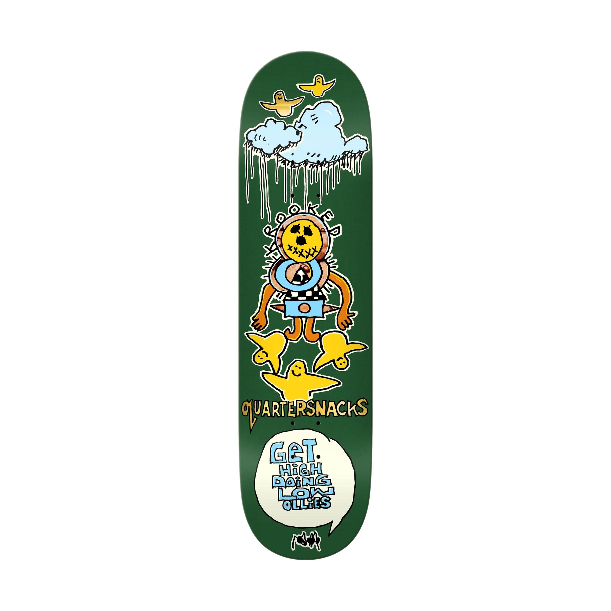 Krooked X Quartersnacks Get High 8.25" Deck - Venue Skateboards