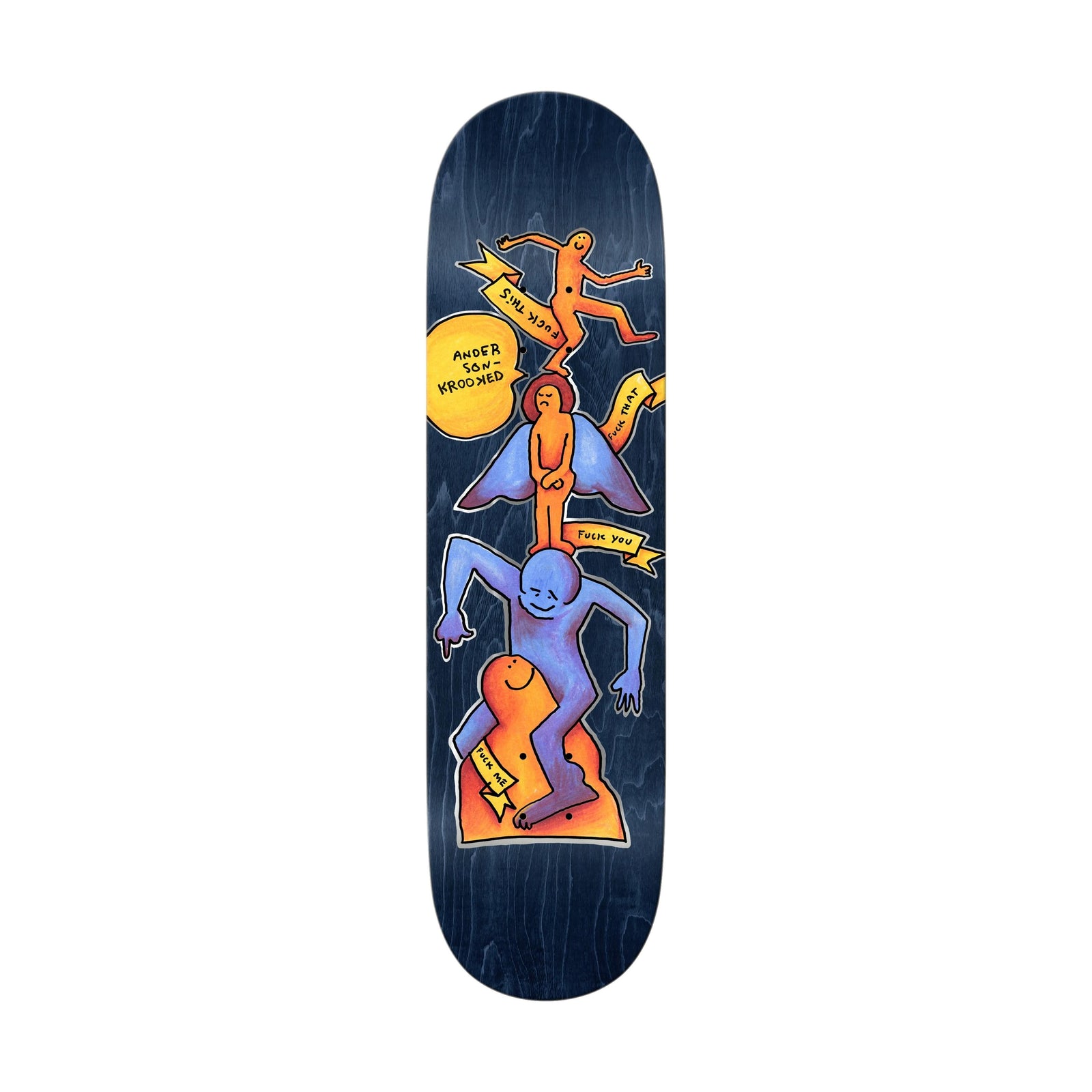 Krooked Manderson Stack 8.38" Deck - Venue Skateboards