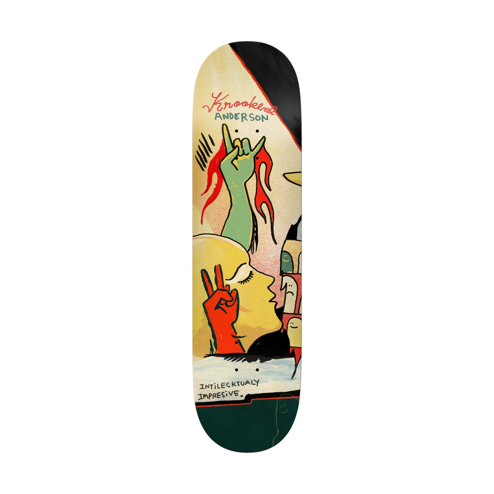 Krooked Manderson Three Star 8.38" Deck - Venue Skateboards