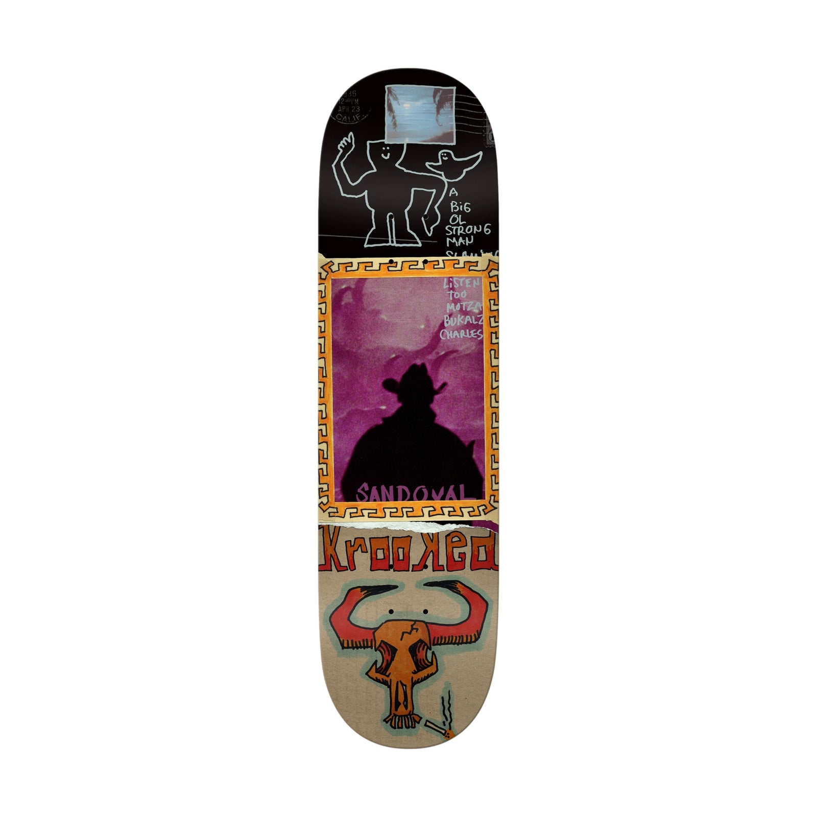 Krooked Sandoval Gun Slinger 9.02" Deck - Venue Skateboards