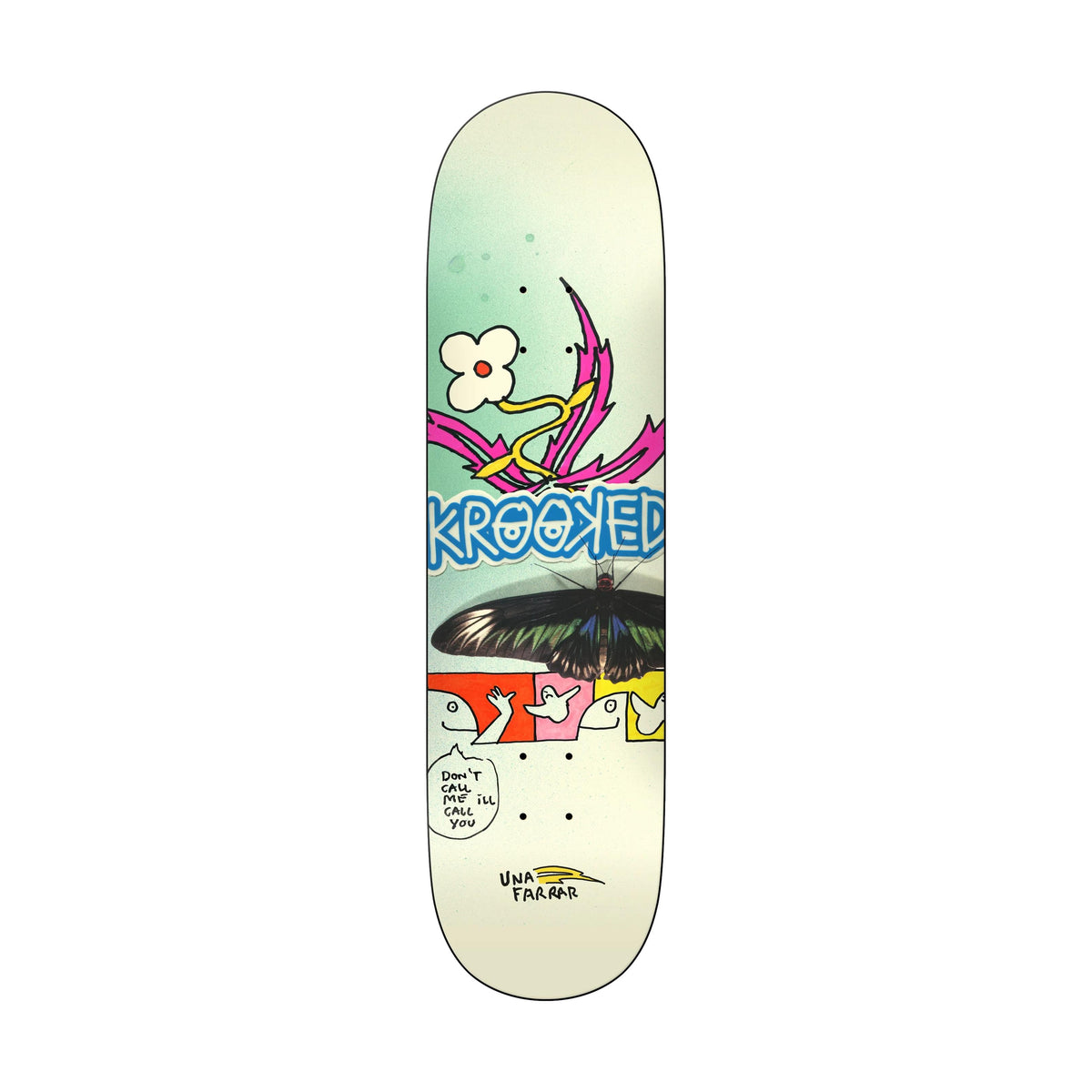 Krooked Una Butterfly Call 8.5&quot; Deck - Venue Skateboards