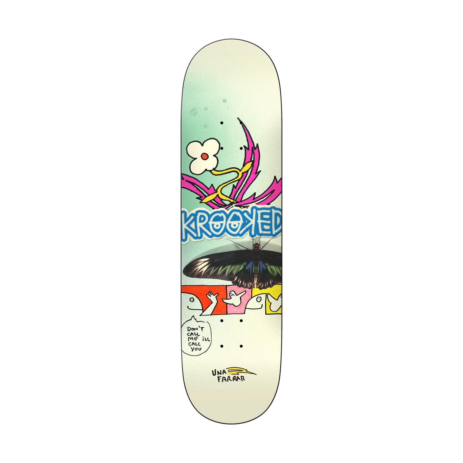 Krooked Una Butterfly Call 8.5" Deck - Venue Skateboards
